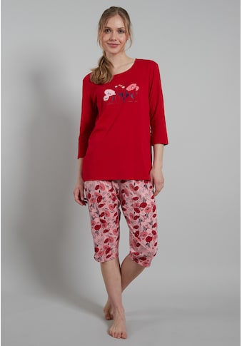 Pyjama, ein echter Hingucker mit verspieltem Print und passender Hose