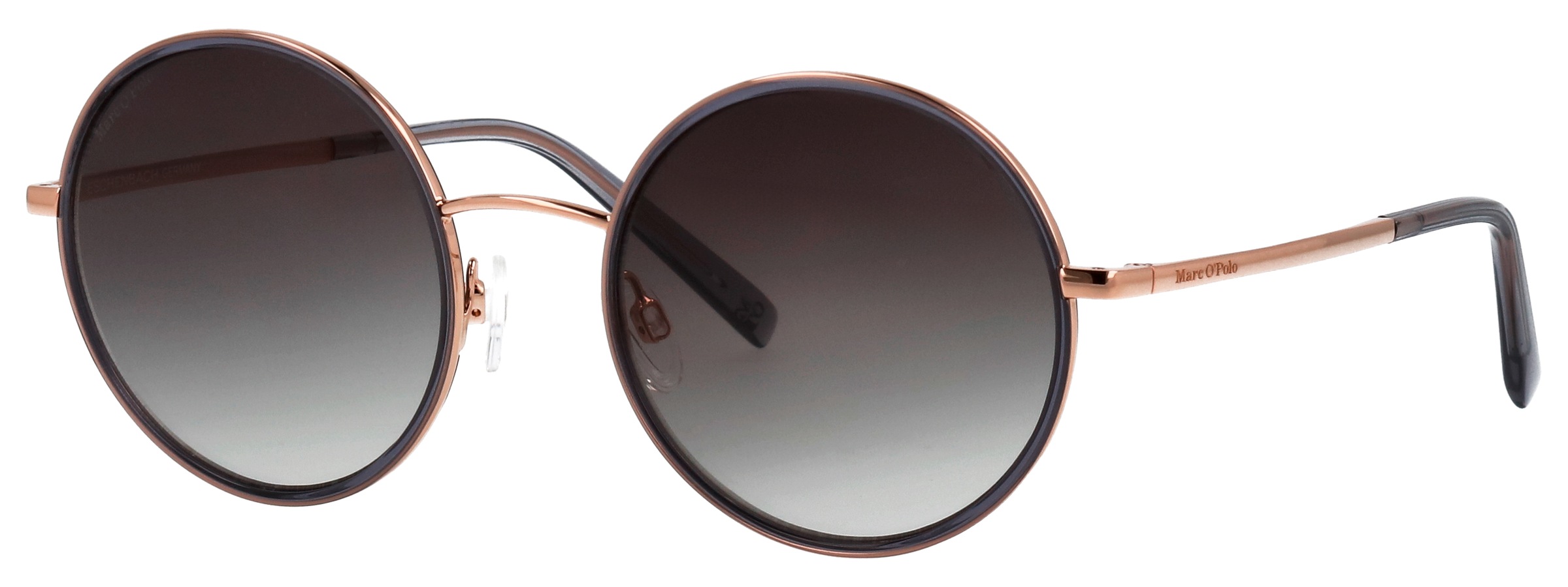 Image of Marc OPolo Sonnenbrille "Modell 508001" Form Rund, Logoschriftzug auf Bügel, Kombifassung