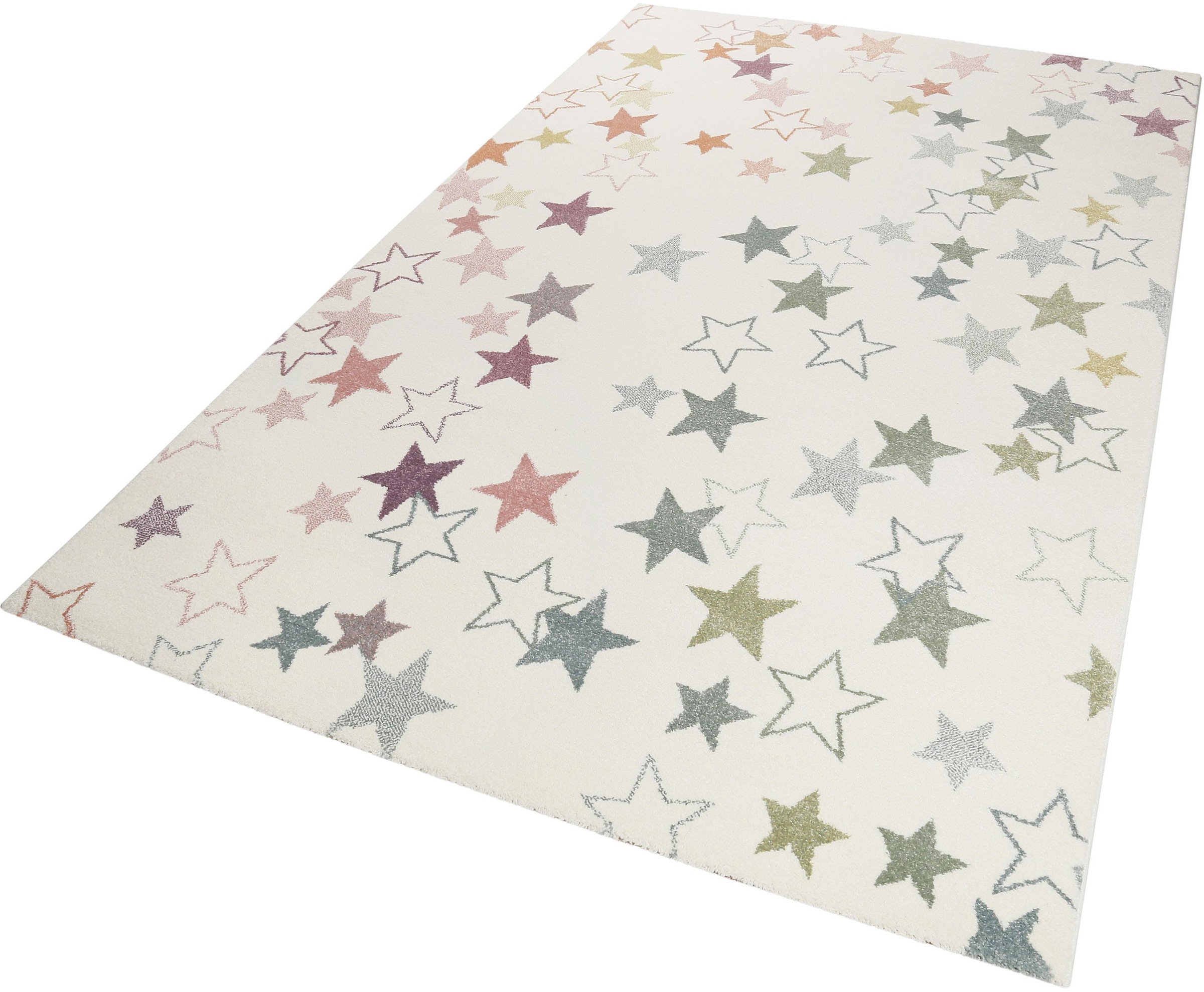Image of Esprit Kinderteppich »Esterya«, rechteckig, 13 mm Höhe, Sterne Design, Kurzflor bei Ackermann Versand Schweiz