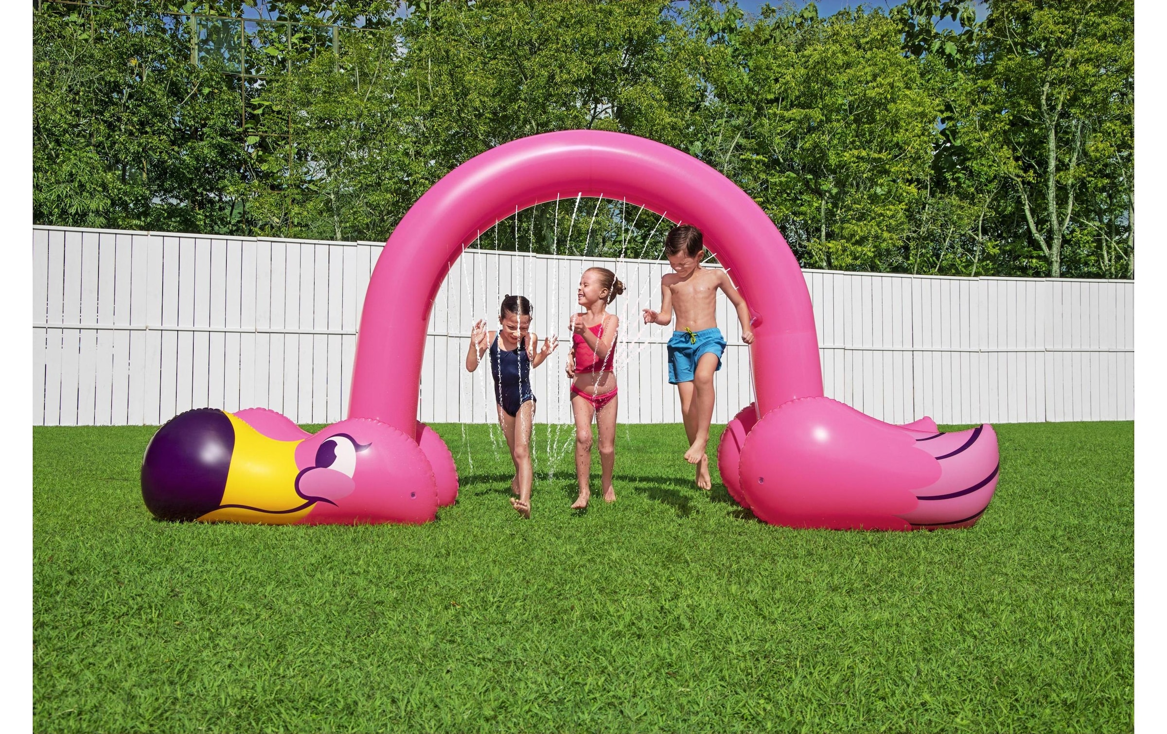 Bestway Spiel-Wassersprenkler »Jumbo Flamingo 340 x 110 x 193 cm«