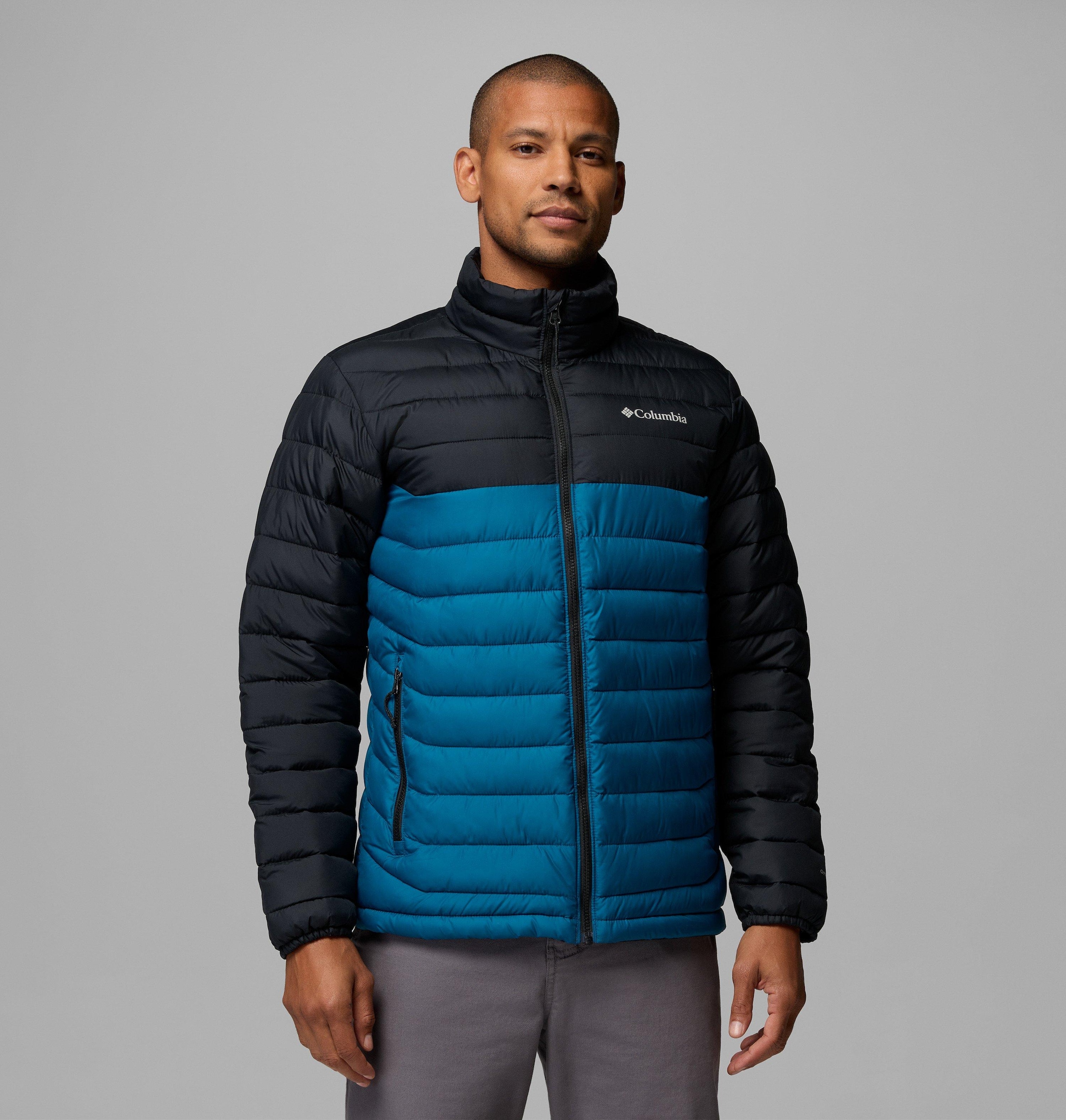 Image of Columbia Steppjacke "Powder Lite II Jacket" mit Kapuze mit fester, verstellbarer Kapuze, wasserabweisend, windabweisend