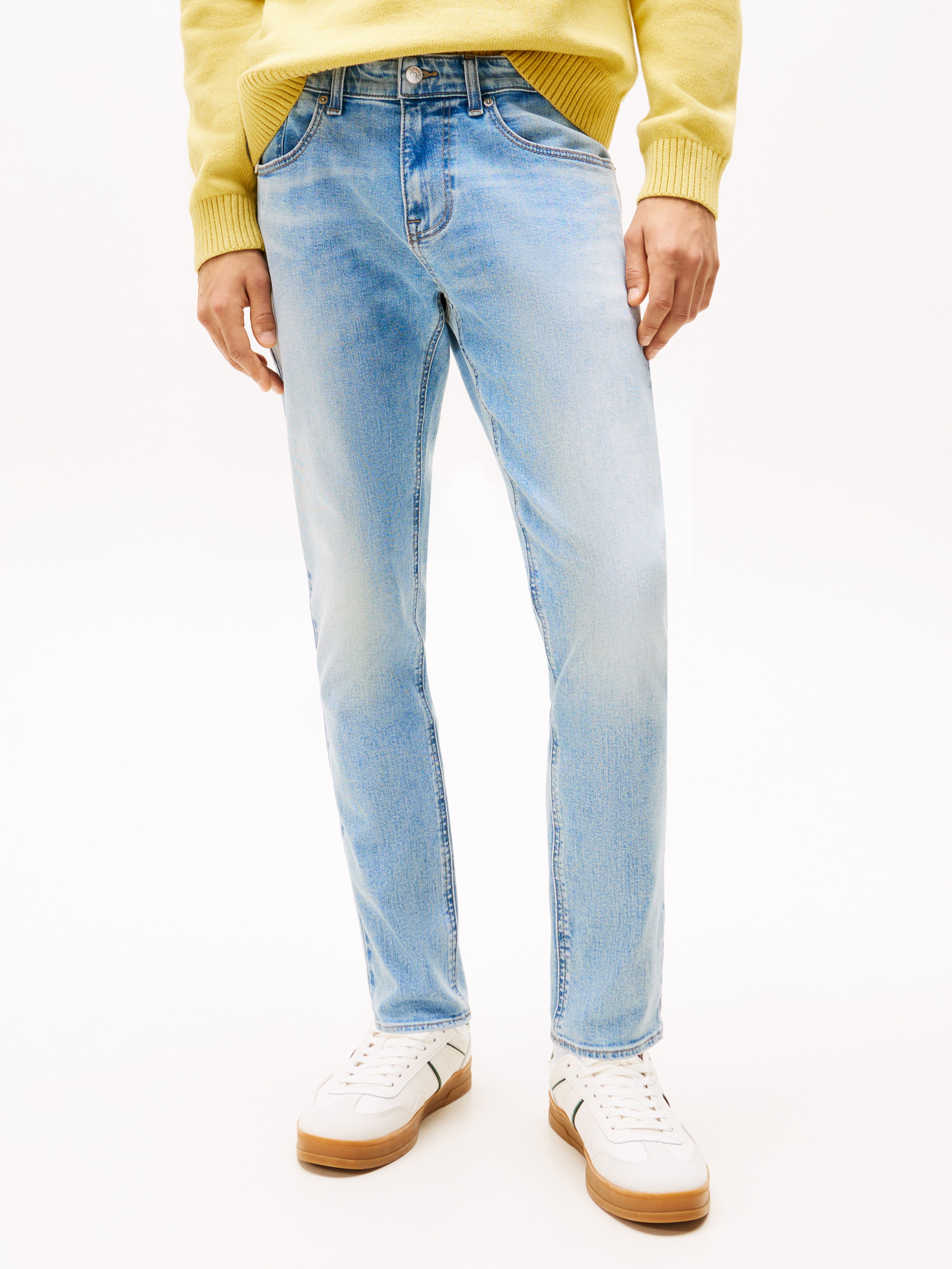 TOMMY JEANS Slim-fit-Jeans »Austin Slim Tapered«, Mit Gürtelschlaufen