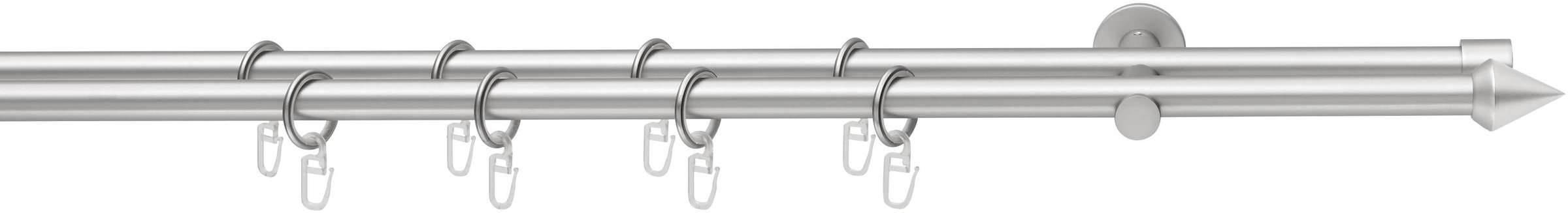 Image of Good Life Gardinenstange "PUNTA" Ø 16 mm 2 läufig-läufig Fixmass mit Ringen