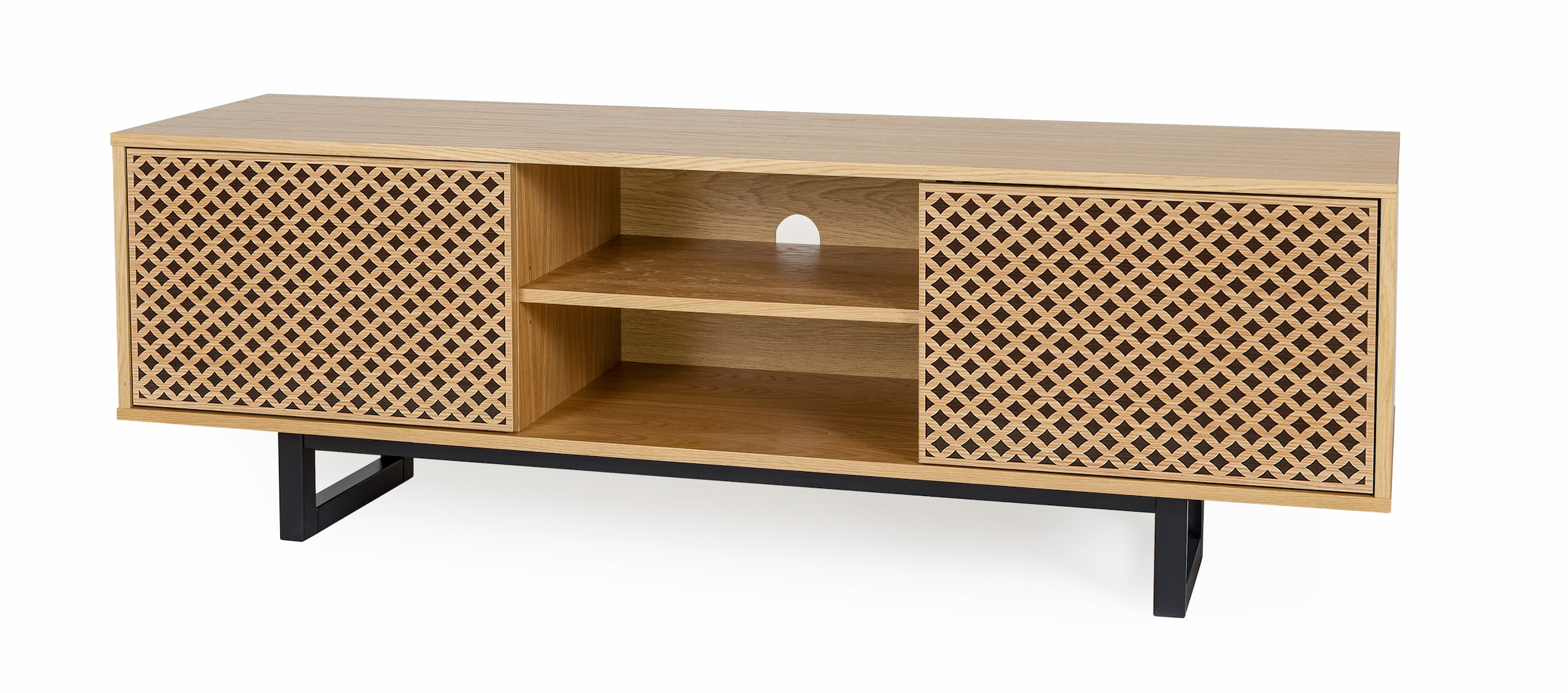 andas Lowboard, Kommode mit besonderem Print, push-to-open Funktion