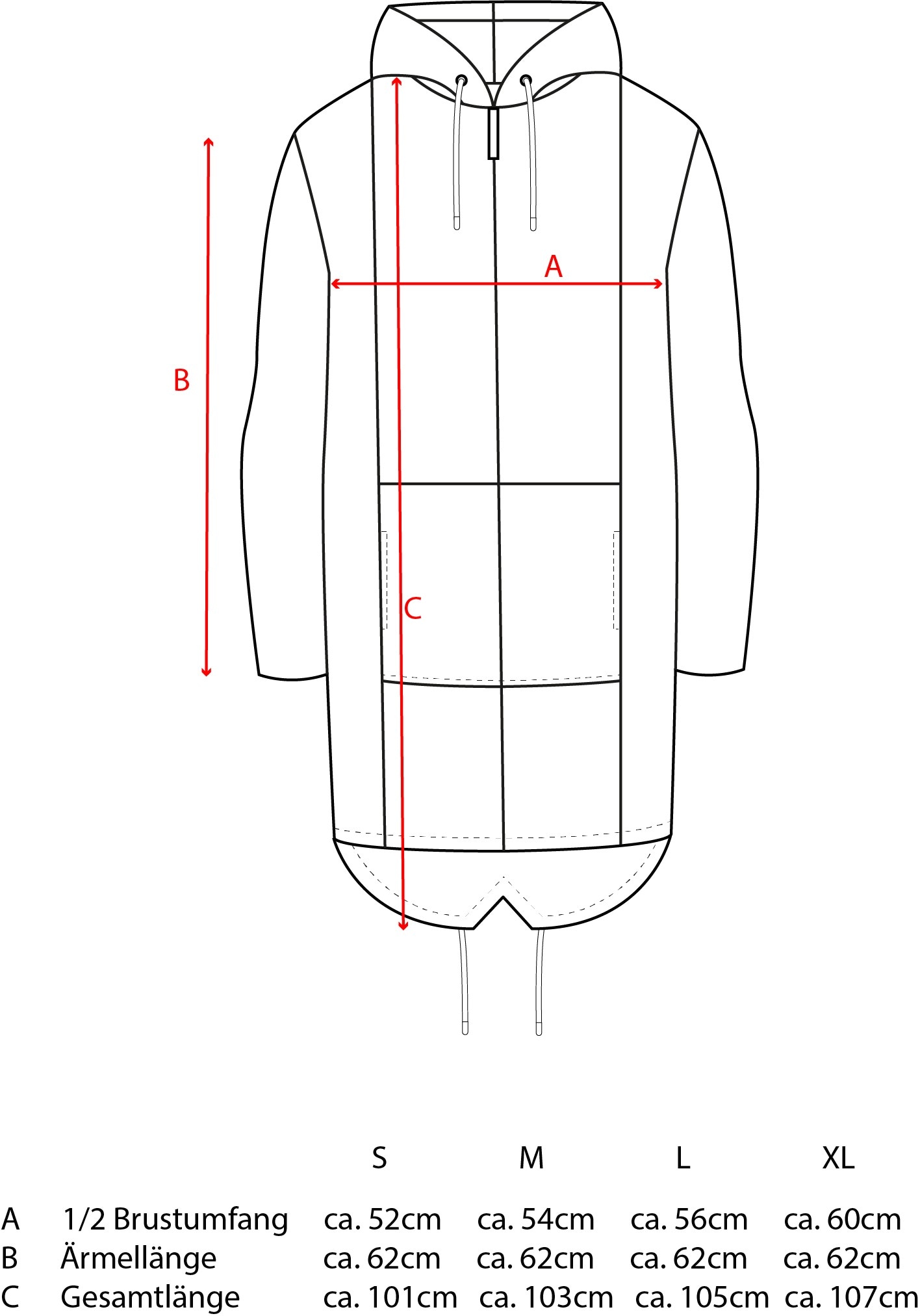 Zwillingsherz Kurzmantel »"Leo Allover"« gemustert, Taschen, Reissverschluss