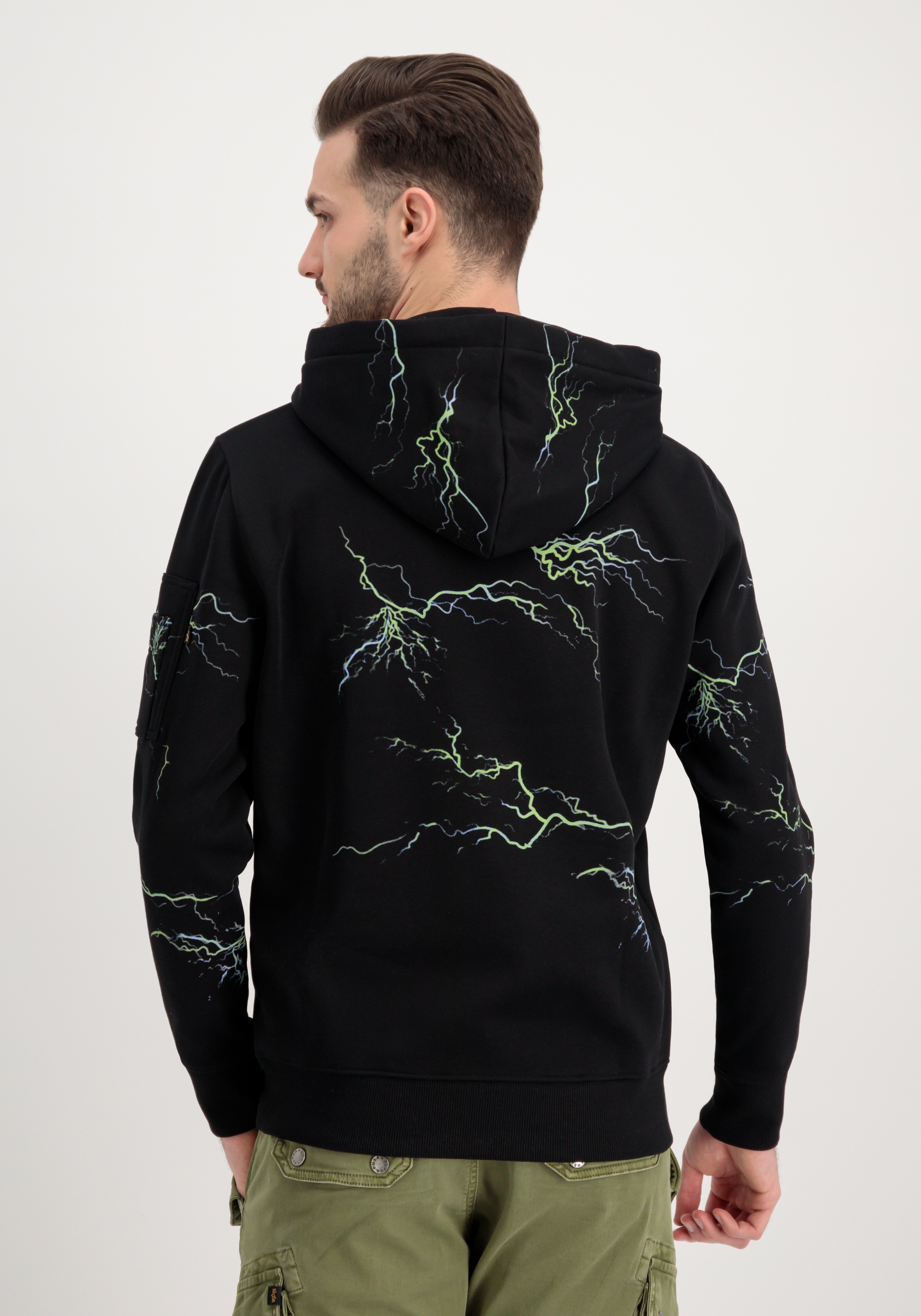 Alpha Industries Hoodie »Lightning AOP Hoodie Kapuzensweatshirt«