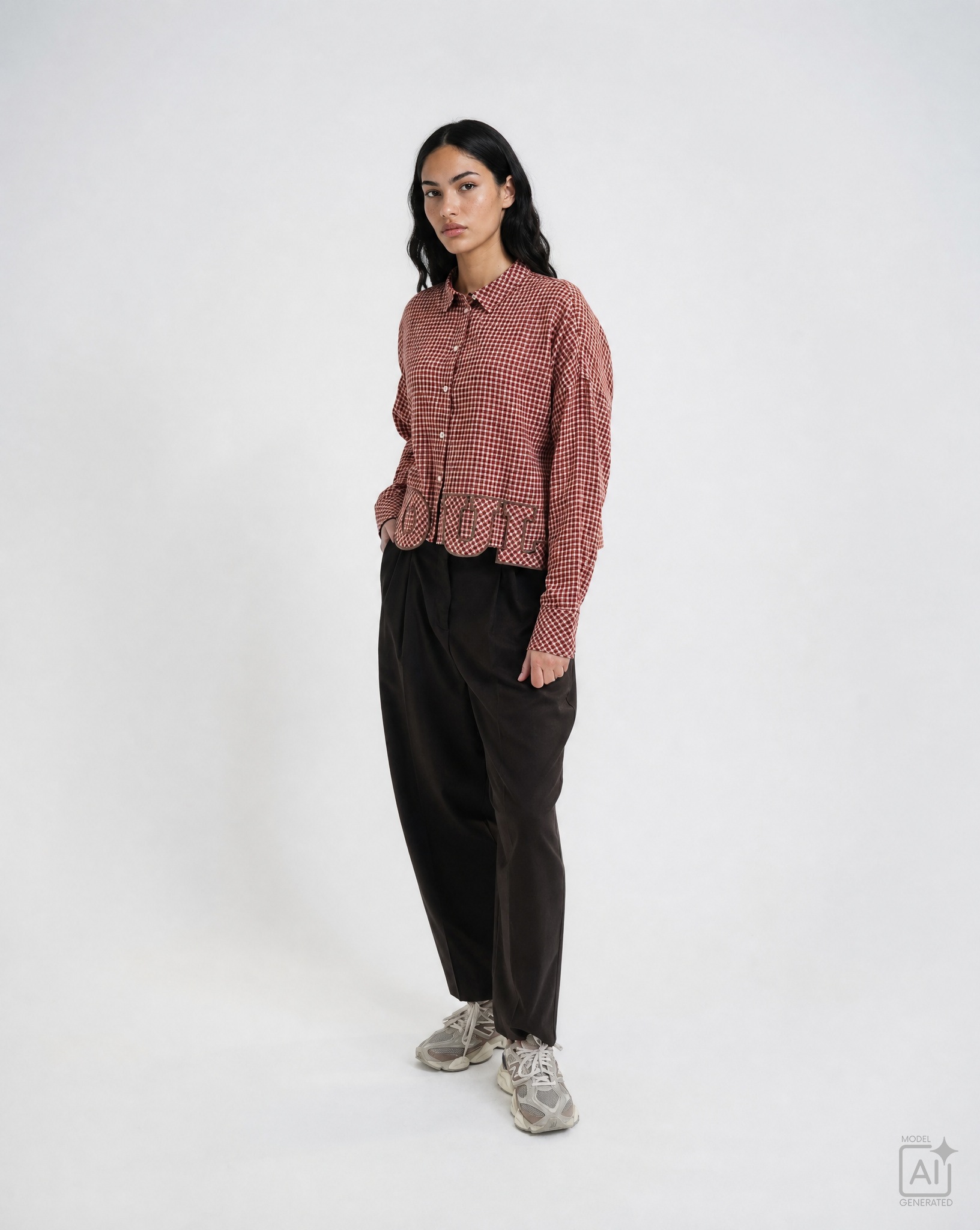 Smith & Soul Hemdbluse mit Logoschriftzug am Saum