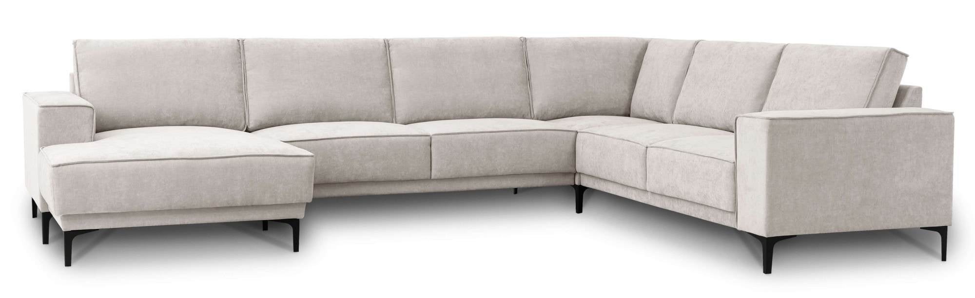 GOODproduct Paysage de salon »OLAND U-Form, XXL, B: 342 cm, Skandi-Design« Skandi-Design in Struktur, Flachgewebe, Luxus-Microfaser, Boucle