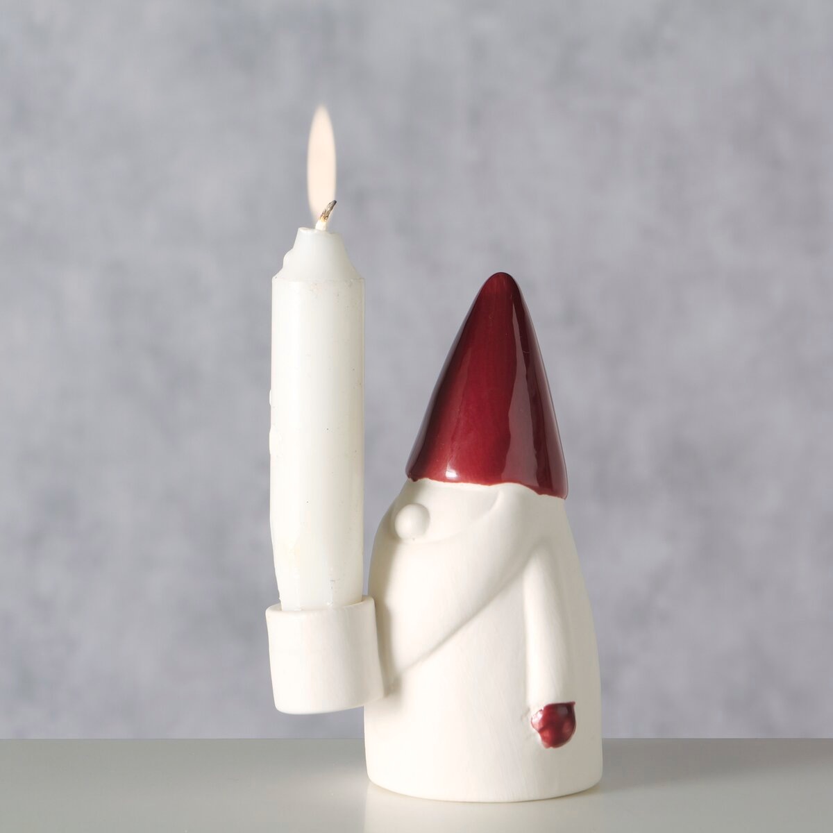 GOODproduct Kerzenleuchter »Gefo, zwei verschiedene Höhen« Zweiteiliges Set im festlichen Weihnachtsmann-Design
