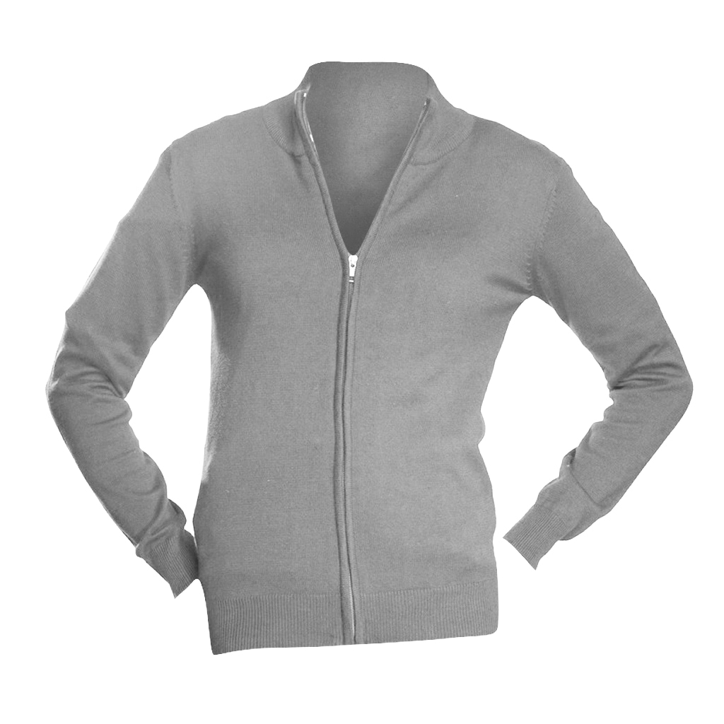 Strickjacke »Damen Gordon mit Reissverschluss, V-Ausschnitt, Langarm«