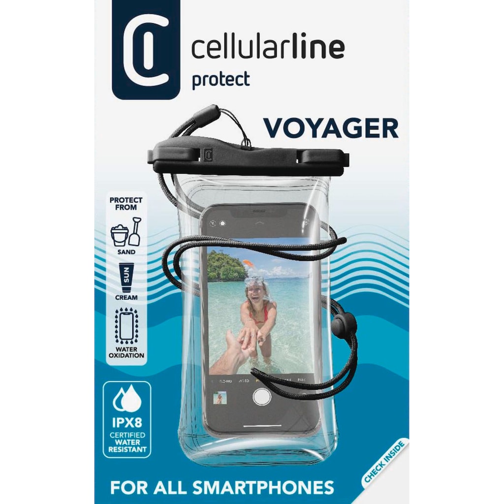 Cellularline Backcover »Voyager waterproof case universal«