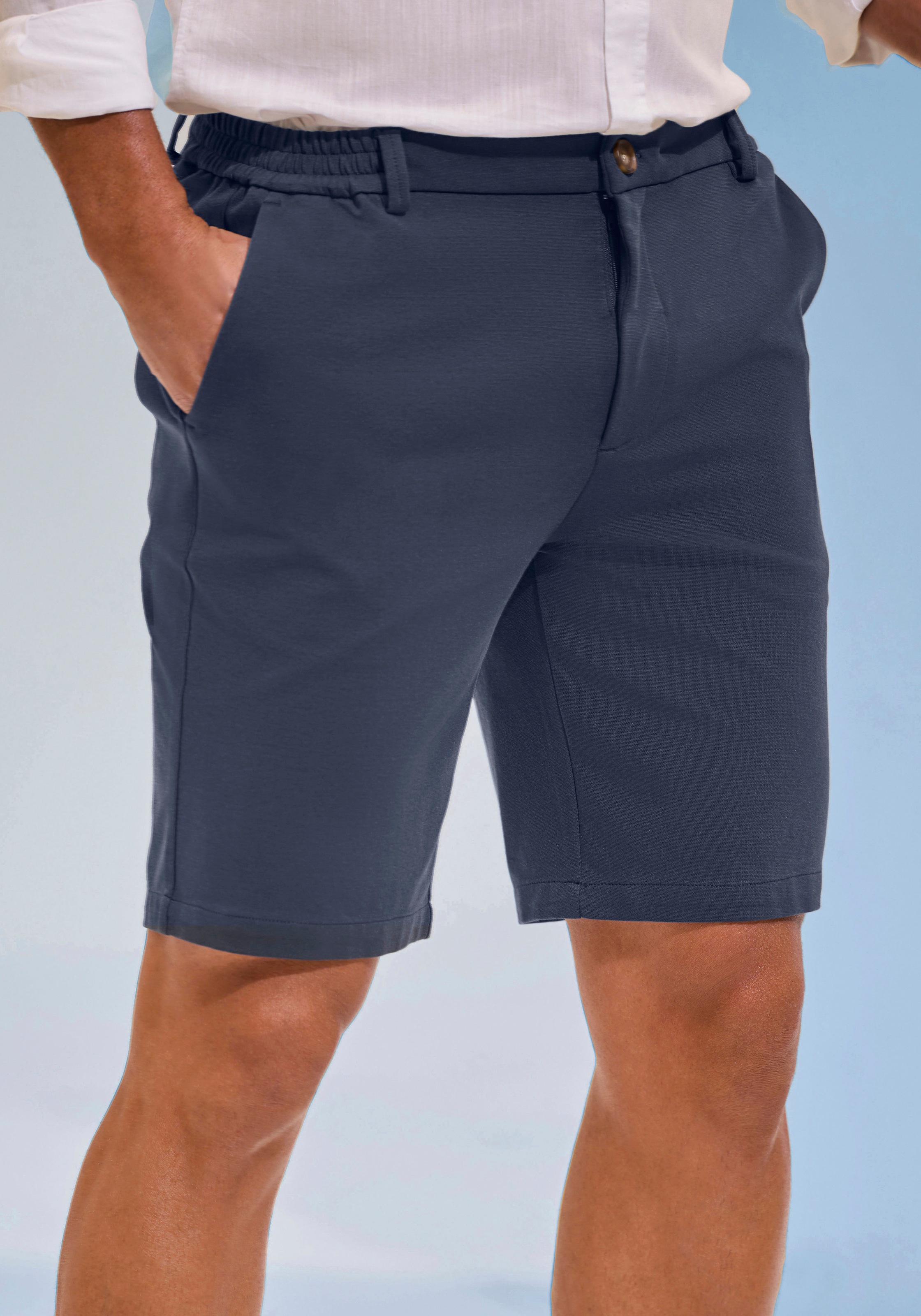 H.I.S Shorts », Dehnbund-Hose mit seitlichem Gummizug,  auch in grossen Grössen«  Komfortbund - besonders bequem
