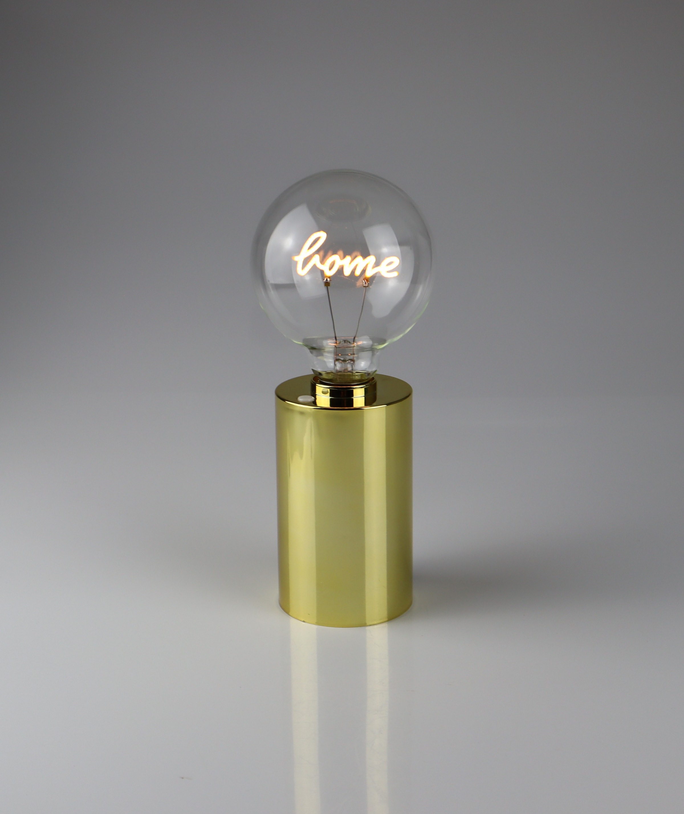 Image of AM Design LED Dekoobjekt "Glühbirne mit Home Schriftzug" 9,5x22,5 cm