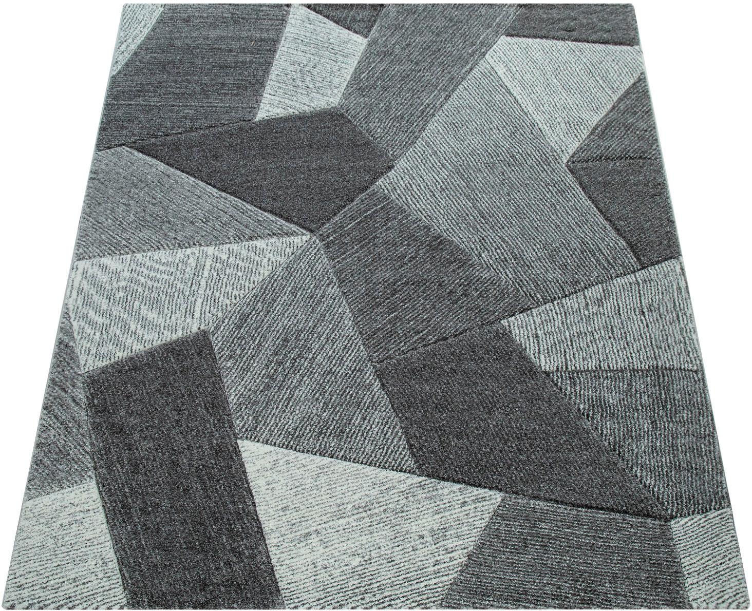 Image of Paco Home Teppich »Lara 233«, rechteckig, 18 mm Höhe, Kurzflor mit Konturenchnitt, Wohnzimmer bei Ackermann Versand Schweiz