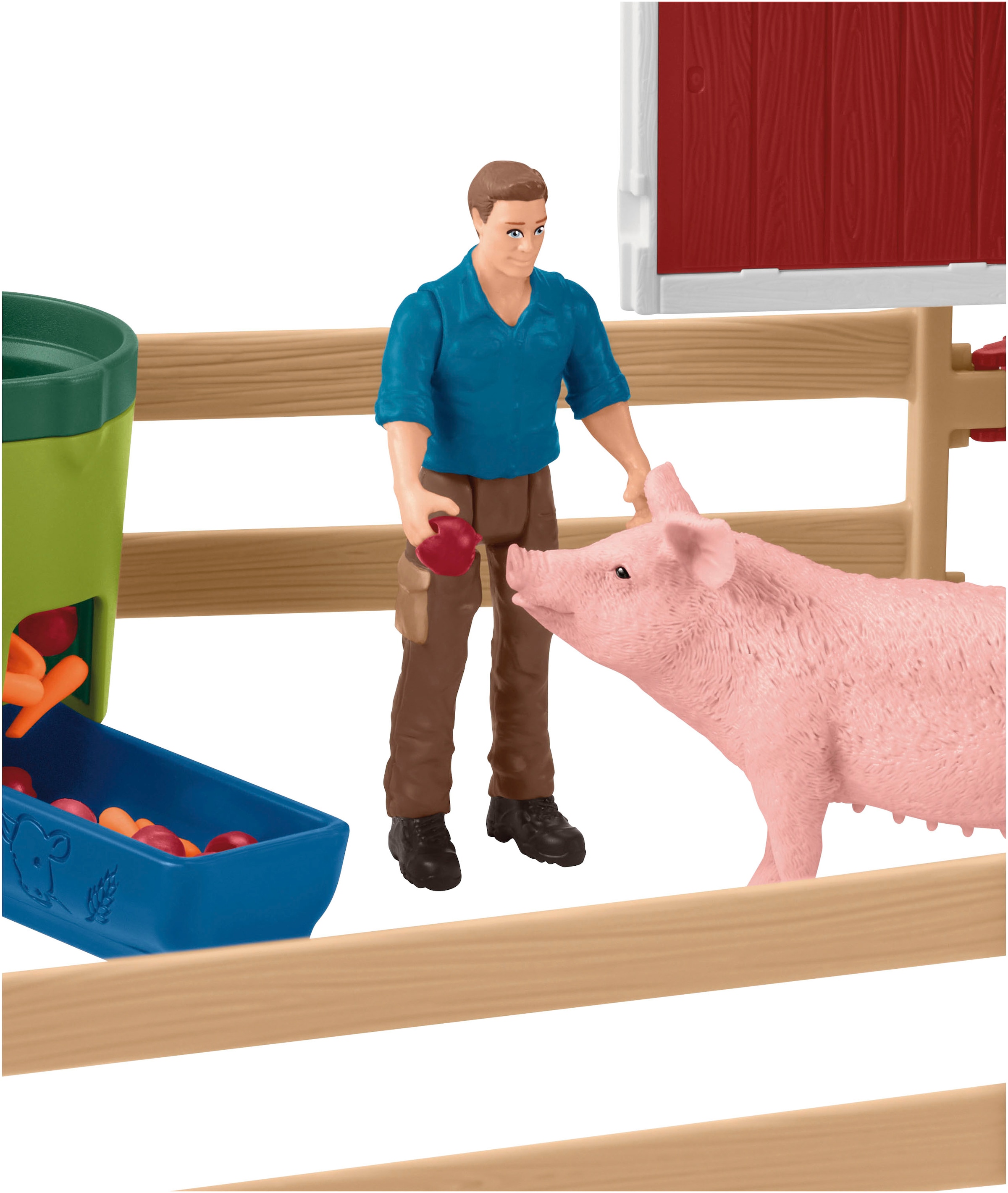 Schleich® Spielwelt »FARM WORLD, Grosse Farm rot (42606)« Made in Europe
