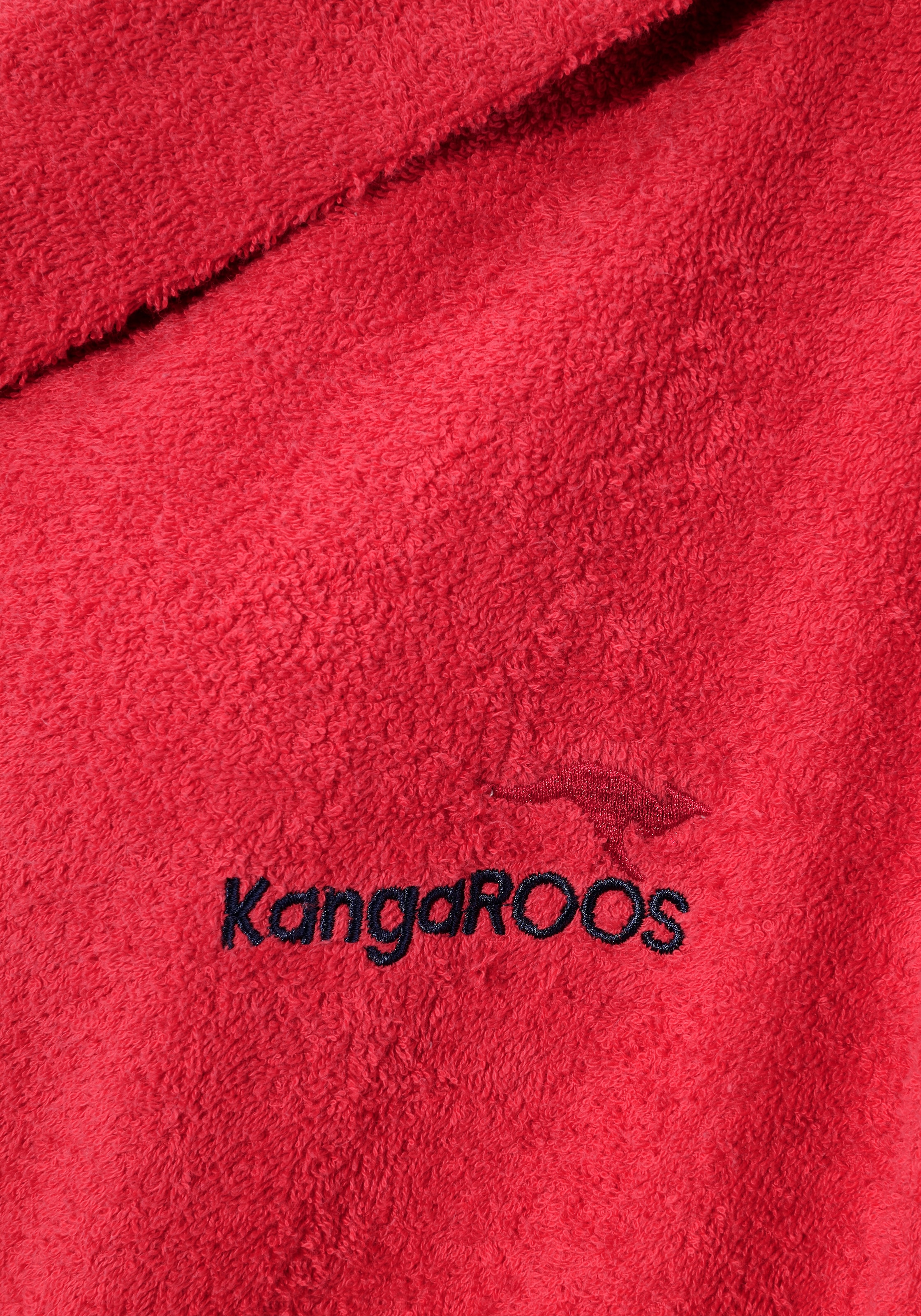 KangaROOS Unisex-Bademantel »Cassidy, für Damen & Herren, Standardlänge & Überlänge«, (1 St.), mit Taschen, Männer und Frauen, Baumwolle, Reise, Hotel, Sauna, S-3XL
