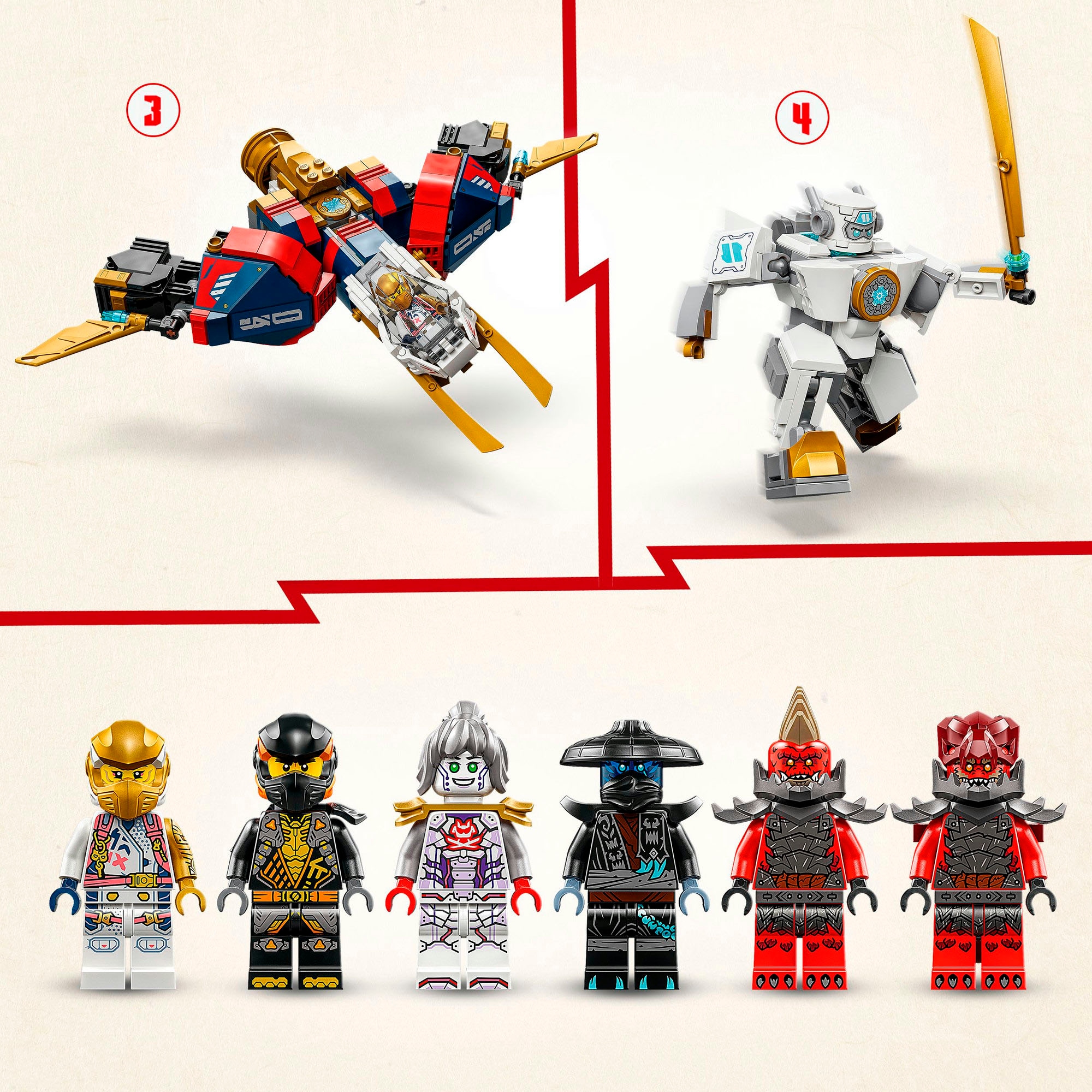 LEGO® Pions de construction »Zanes Ultra-Kombi-Mech (71834), LEGO Ninjago« Made in Europe