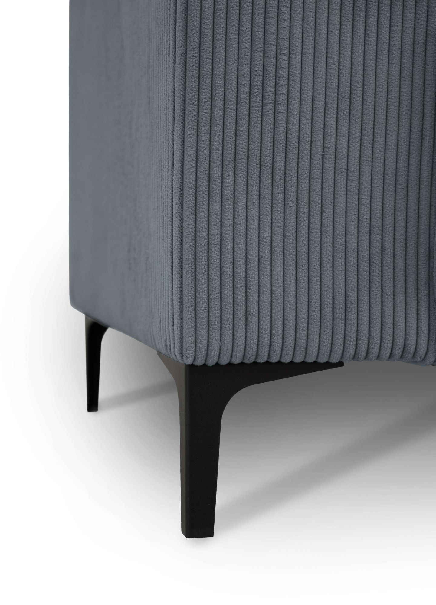 GOODproduct 2-Sitzer »OLAND Cord, Sofa, B: 164 cm, Skandi-Design« 164 cm, Wellenunterfederung, Skandi-Design, Metallfüsse