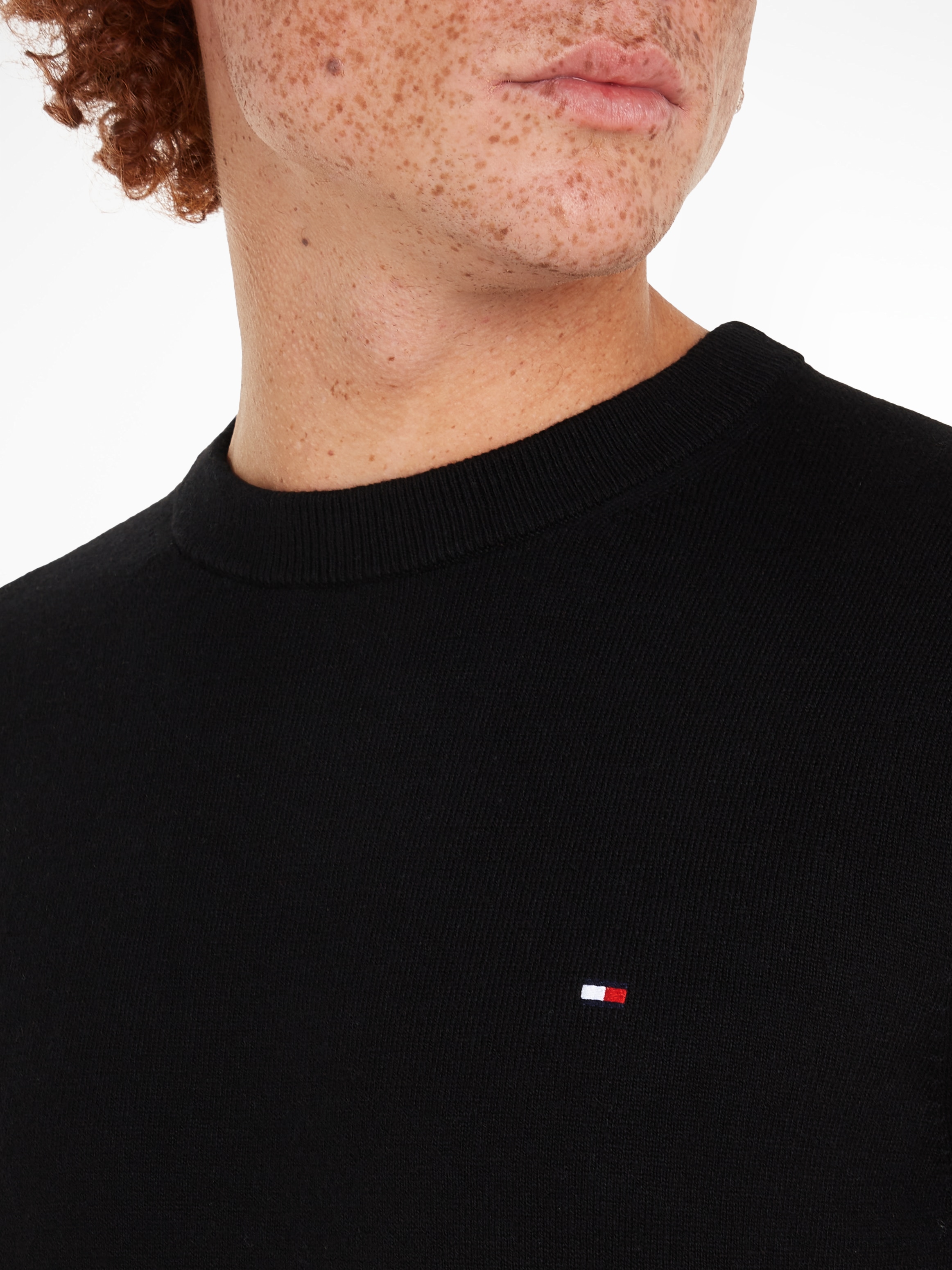 Tommy Hilfiger Pull à col rond »PIMA ORG CTN CASHMERE CREW NECK«