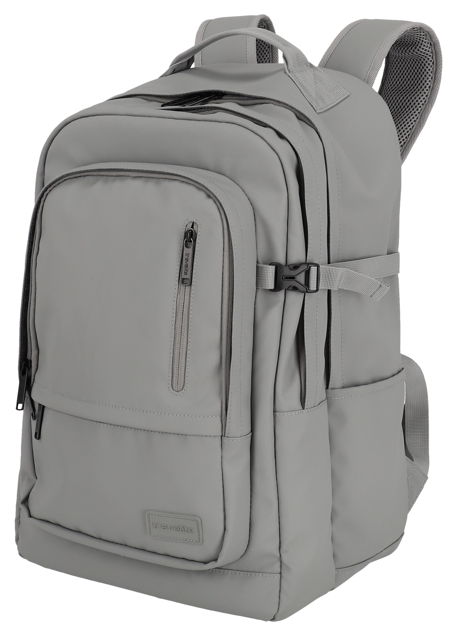 travelite Freizeitrucksack »BASICS Rucksack Plane«, Schulrucksack Arbeitsrucksack Reiserucksack mit 15,6 Zoll Laptopfach