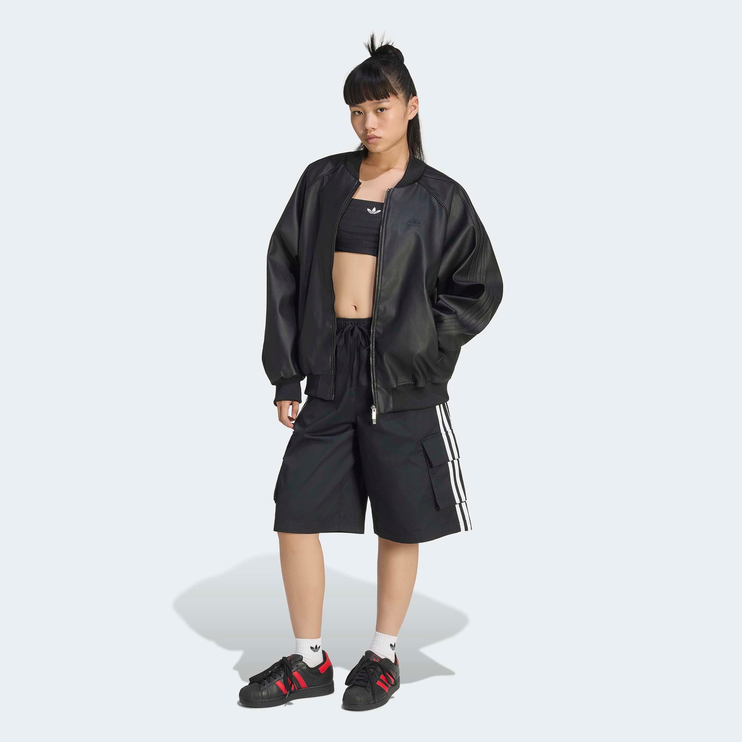 adidas Originals Veste d'extérieur »PLTHR SST TT« für Erwachsene, mit Reissverschluss, aus Polyurethan