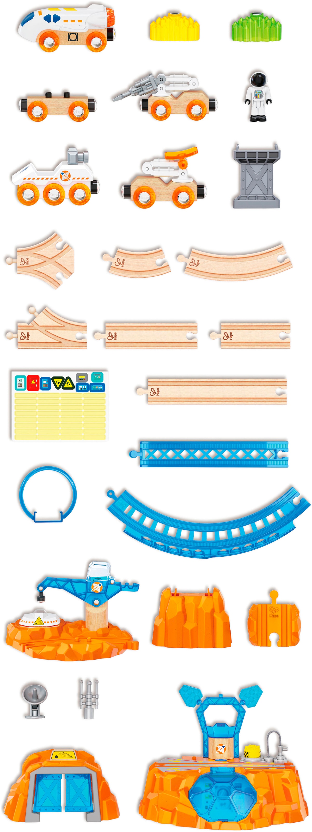 Hape Train jouet »Zugset - Mars-Erkundung« mit Licht und Sound