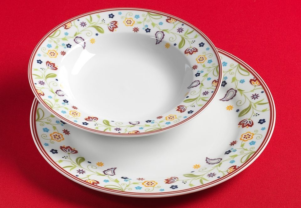 Ritzenhoff & Breker Tafelservice "Doppio Shanti, Teller Set, Geschirr-Set" 12 Teile, für 6 Personen