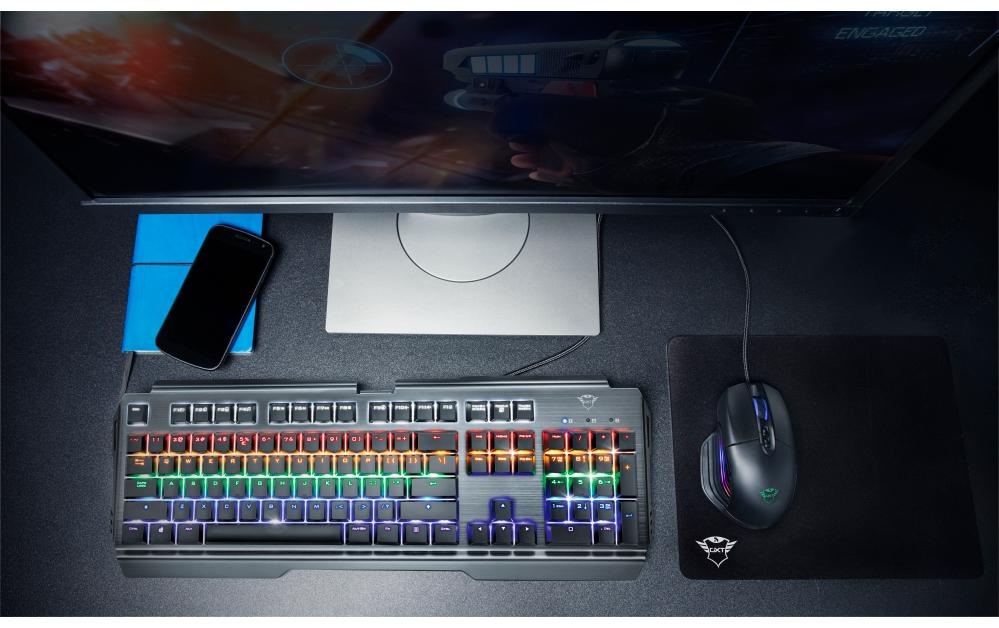 Trust Gaming-Tastatur »GXT 881 ODYSS QWERTZ (CH) Layout«, (Ziffernblock)