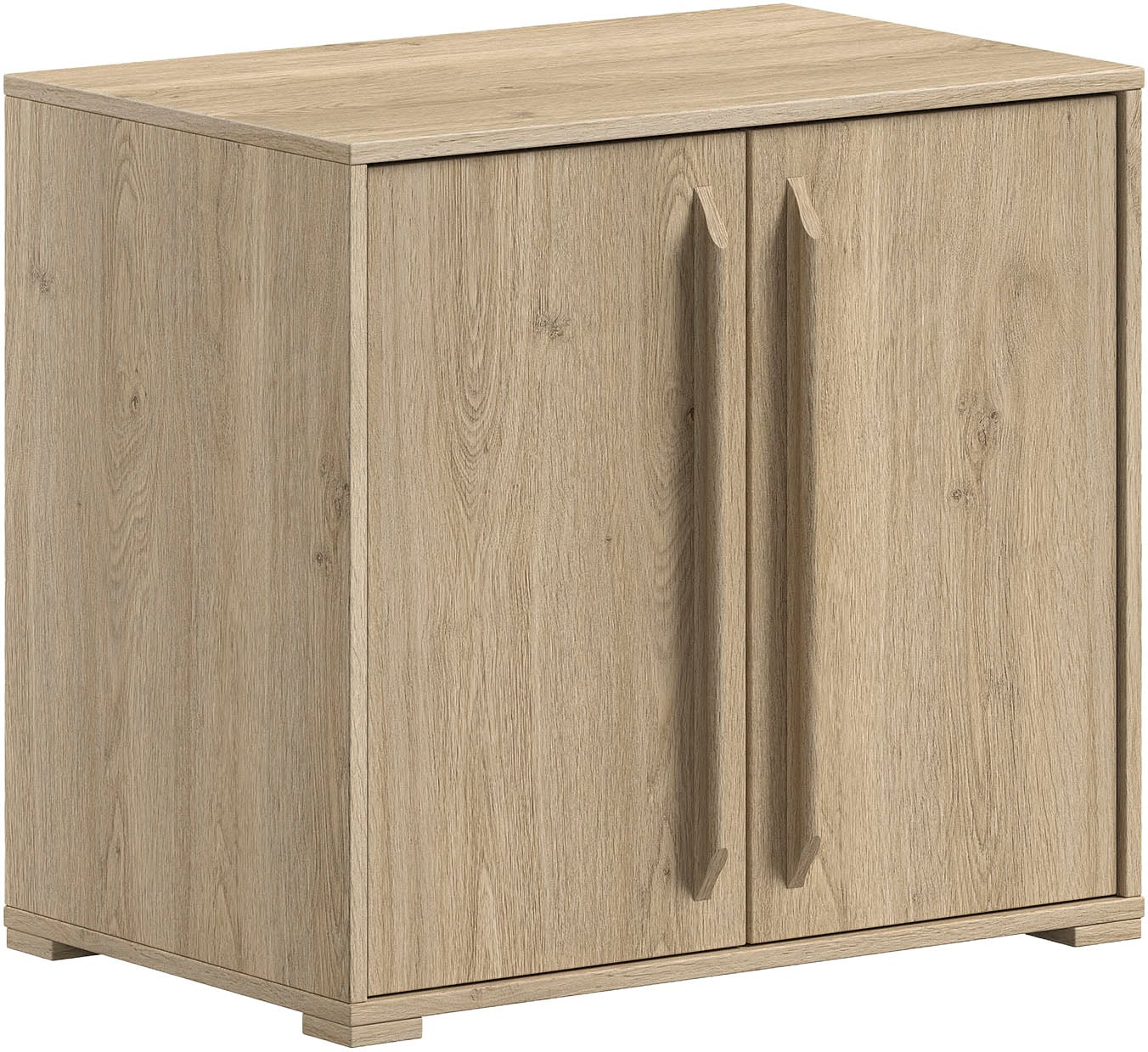 Image of Vipack Kommode "SAM mit 2 Drehtüren, dahinter 1 Fachböden, universell einsetzbar" (B/H/T ca. 67,7x61,7x43 cm) Türen mit Soft-Close, Pflegeleichte Oberfläche in Eiche oder Weiss Dekor