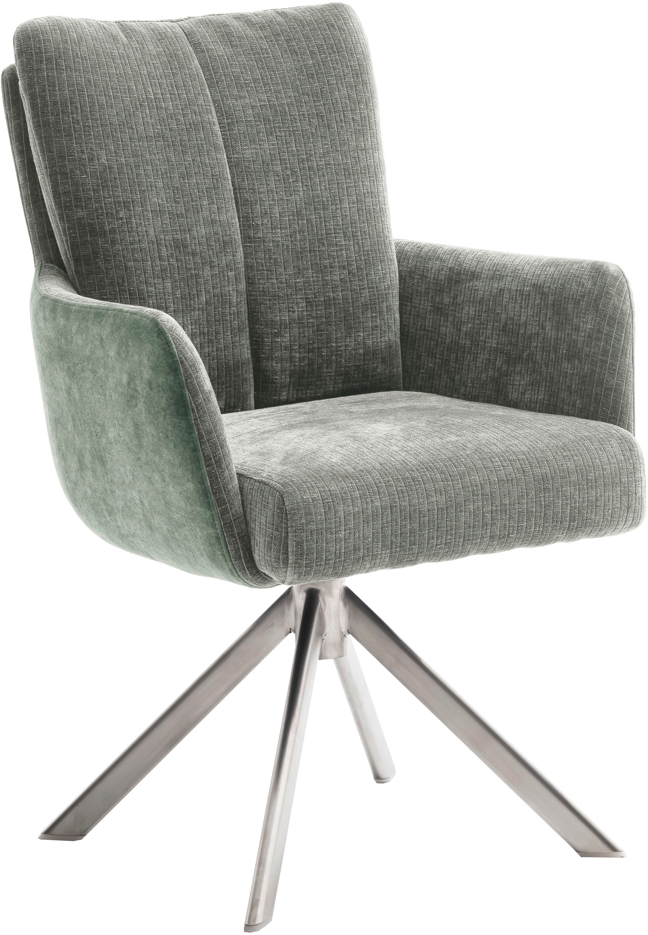 MCA furniture Chaise de salle à manger »MALIA« () (Set, 2 Stck), 360° drehbar, Taschenfederkern, Sitzhöhe ca. 49 cm