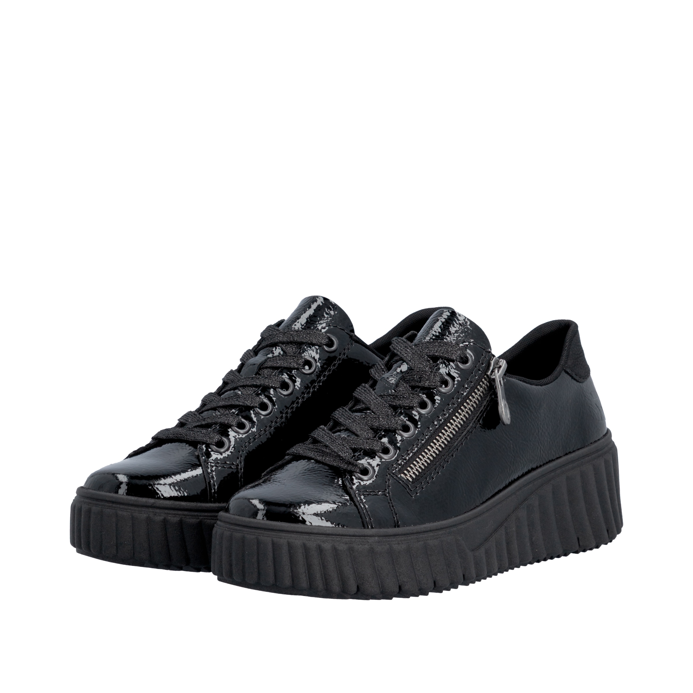 Rieker Baskets à plateforme  chaussure de loisir, chaussure basse, à lacets avec semelle compensée