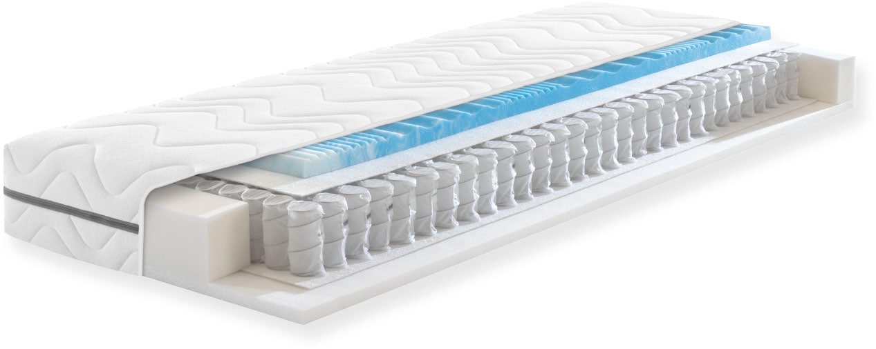 fan Taschenfederkernmatratze »Solina Top T, 90x200 & mehr, 7 Zonen Wendematratze in 2 Härten« 22 cm hoch 1-tlg., 1 Stk. tlg. Haus & Garten Test "GUT", getestet in Gr. 90x200, H2+H3
