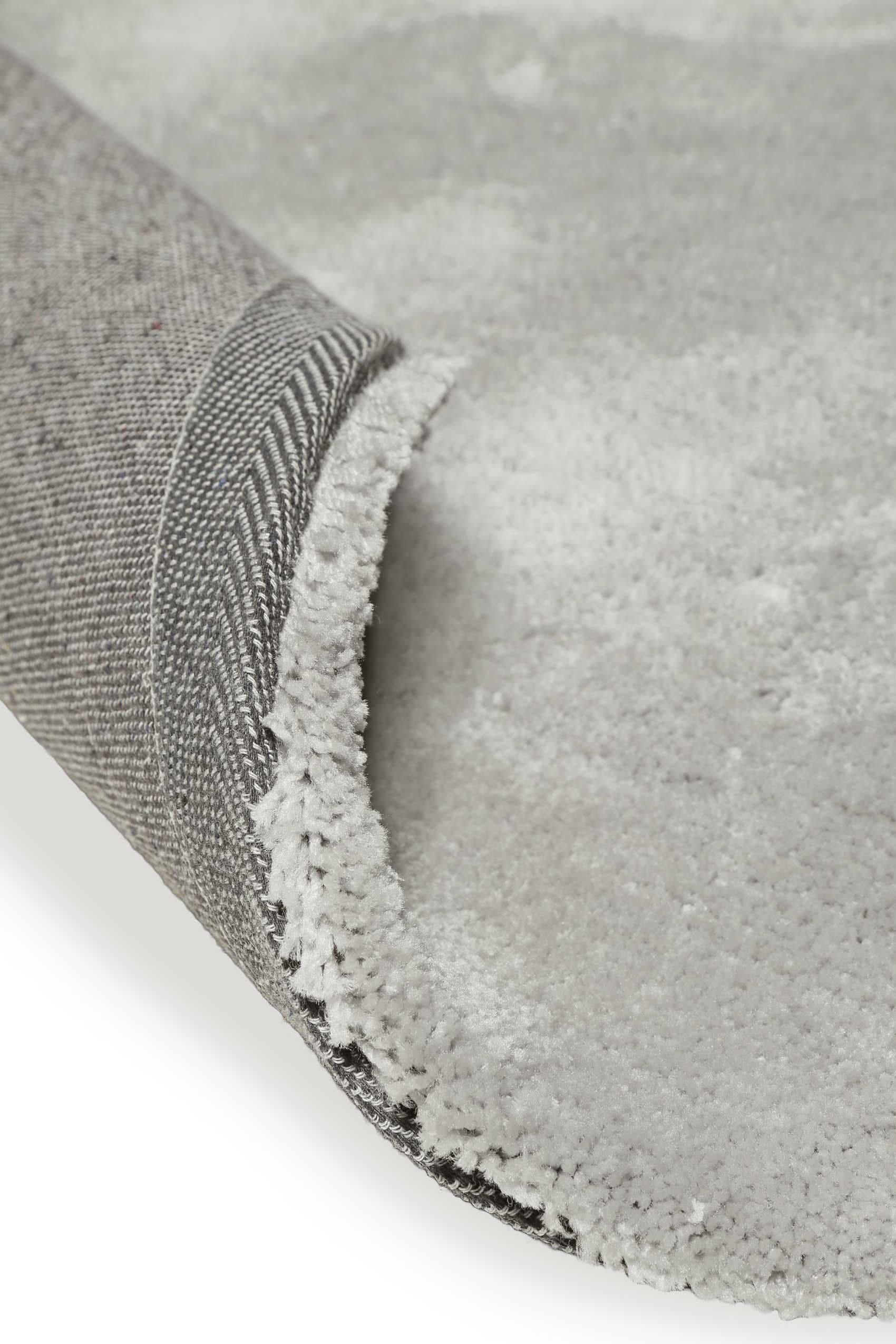 Wecon home Basics Tapis »Emilia« Rond 25 mm Höhe Hochflorteppich, getuftet, modern, einfarbig, flauschig, Wohnzimmer