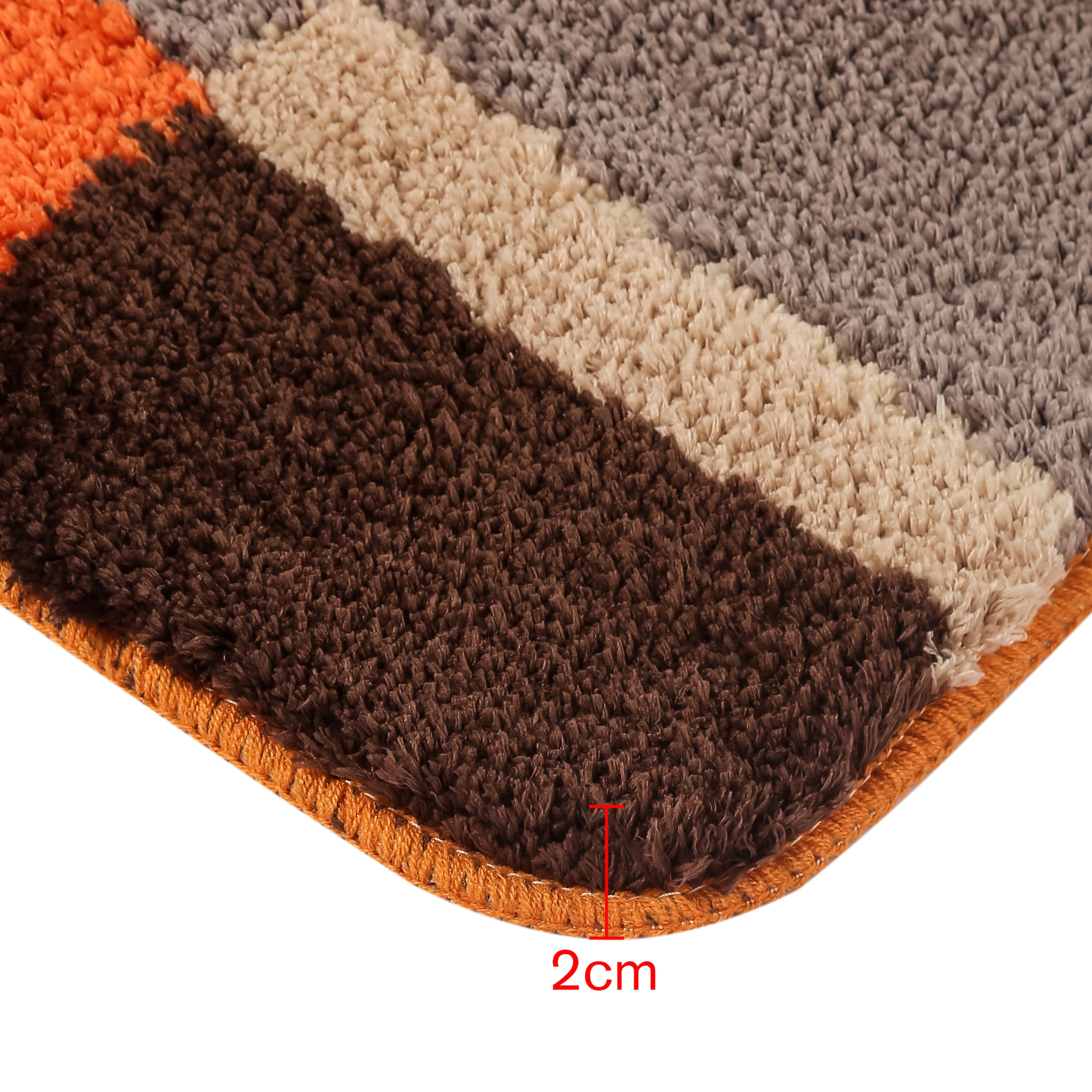my home Badematte »Belio, Badvorleger, Badezimmer Teppich«, rutschhemmend beschichtet, fussbodenheizungsgeeignet-schnell trocknend-strapazierfähig, Badematte, Badteppich, Badematten auch als 2 tlg. Set erhältlich, bunt