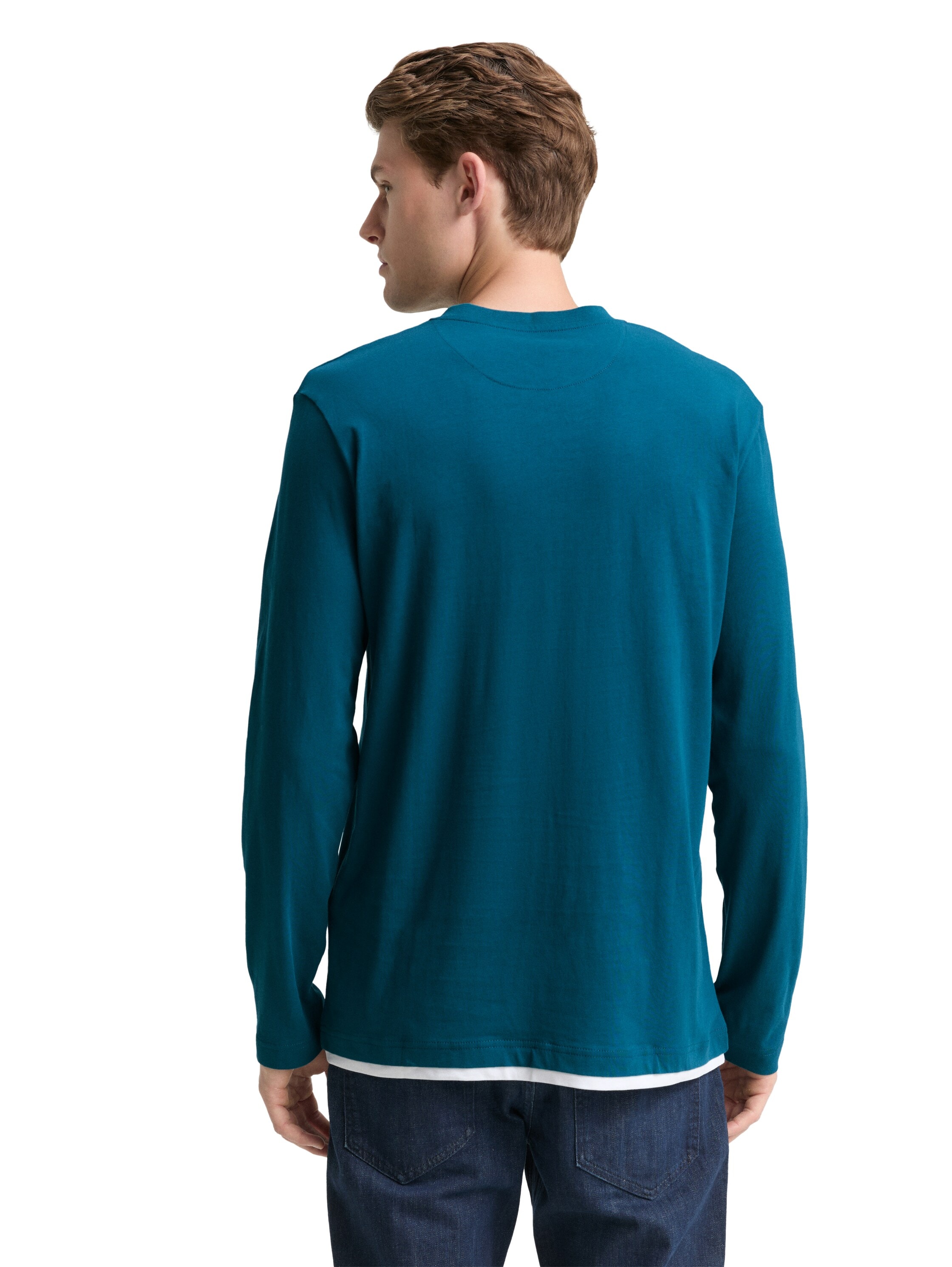 TOM TAILOR T-shirt à manches longues mit Logo Print