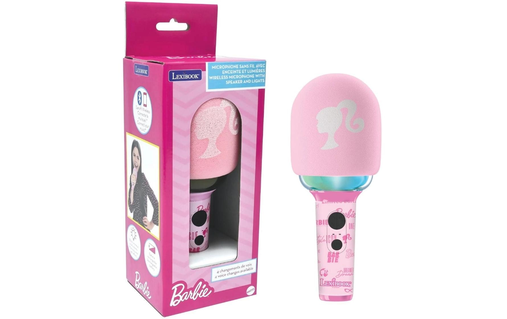 Lexibook® Mikrofon »Karaoke Bluetooth-/Wireless-Mikrofon Barbie«