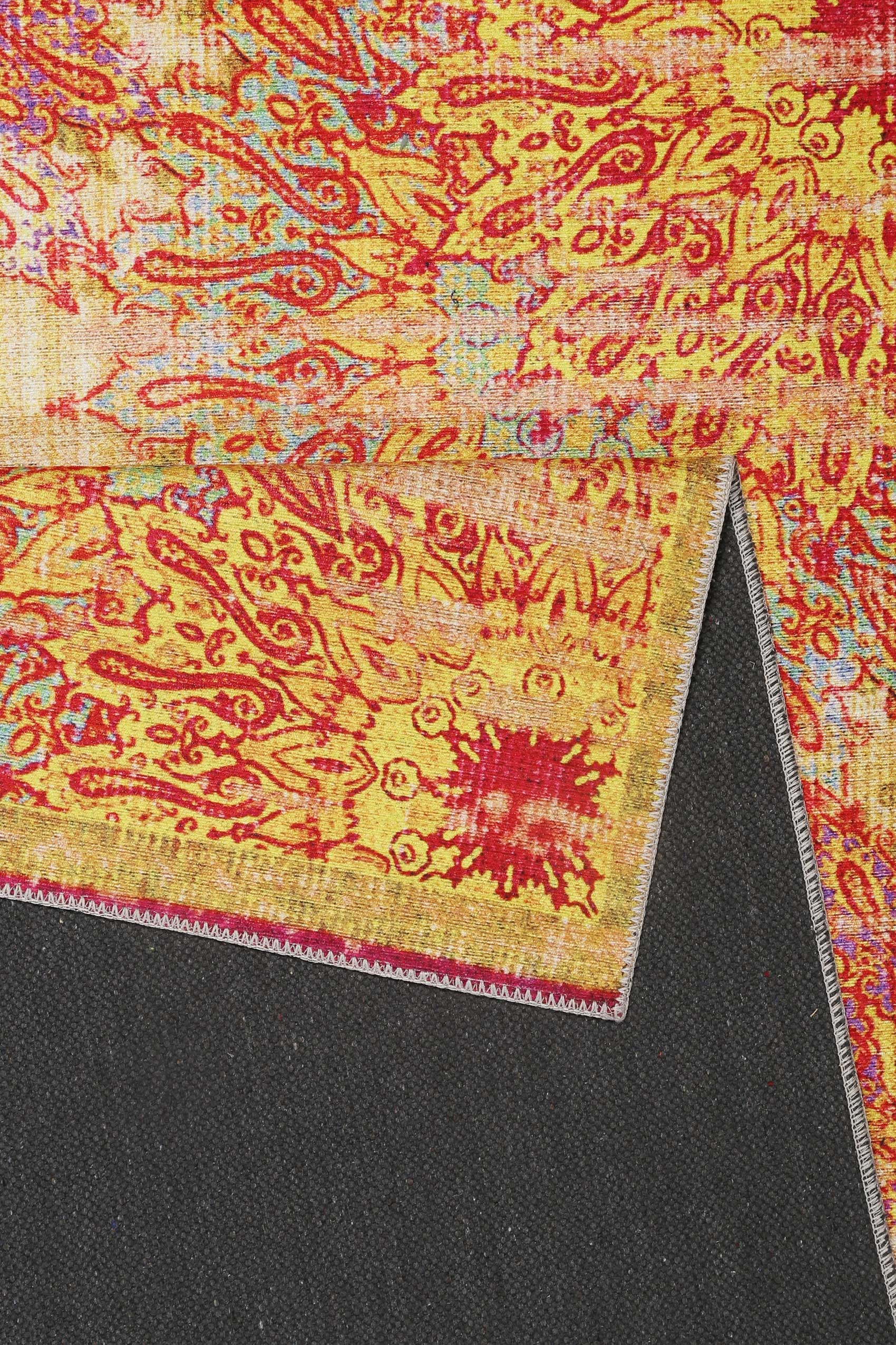 Wecon home Tapis »Rooftop« Rectangulaire 6 mm Höhe vintage, coton, poil court, salon, chambre, orient