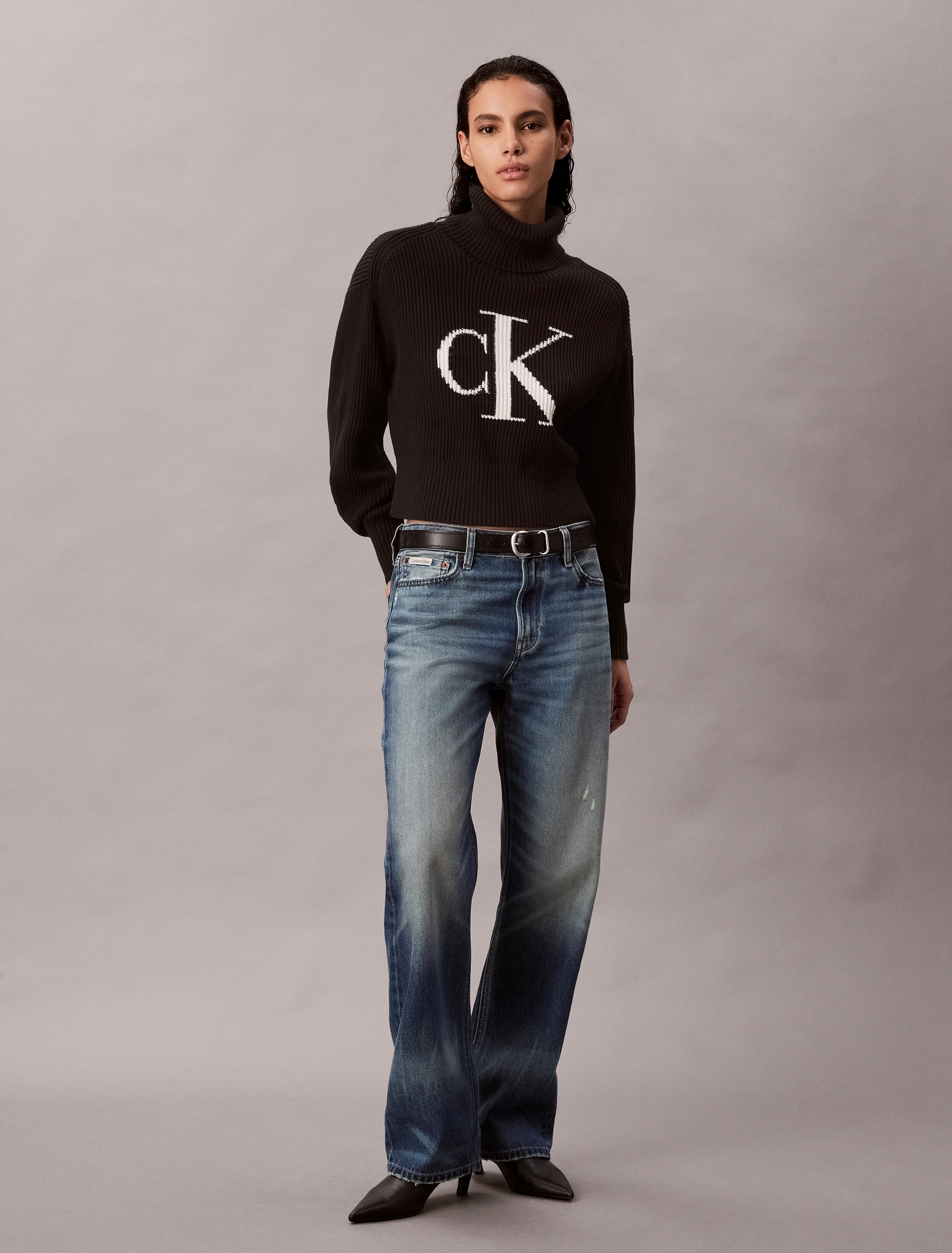 Calvin Klein Jeans Strickpullover , Rollkragen, loose fit
