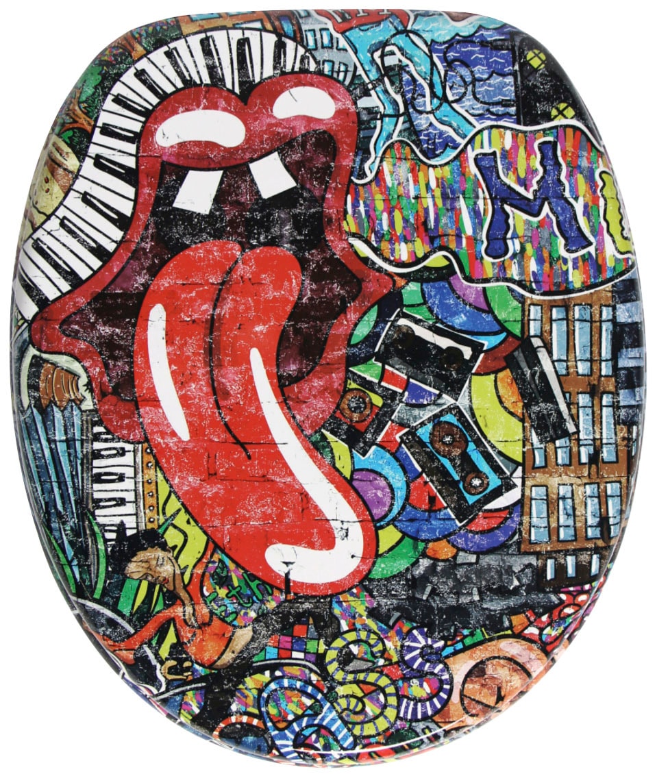 Sanilo Set d'accessoires de salle de bain »Graffiti«