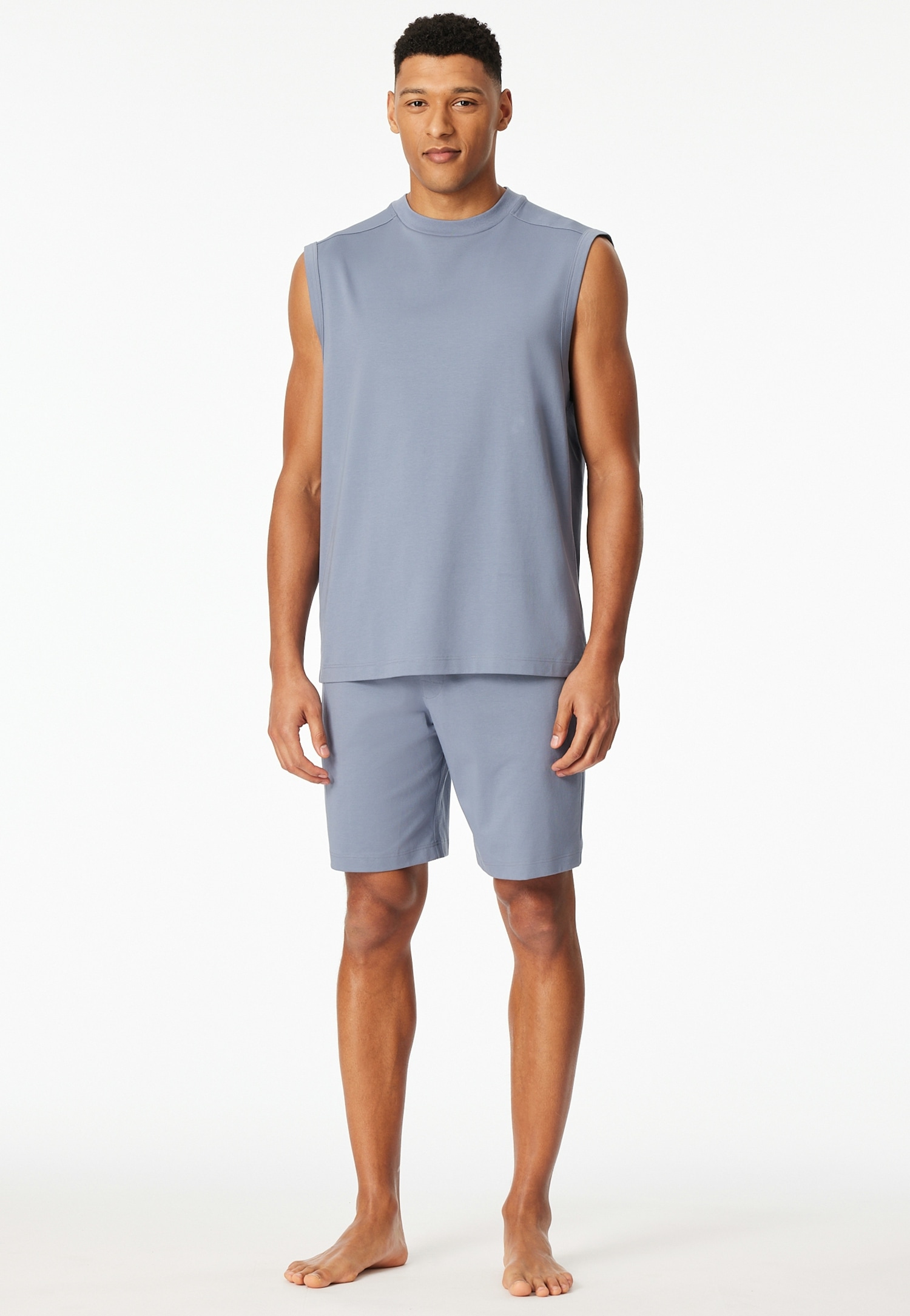Image of Schiesser Shorty "Modern Nightwear" 2 mit Rundhalsausschnitt und ärmellos, leichter Oversize-Fit