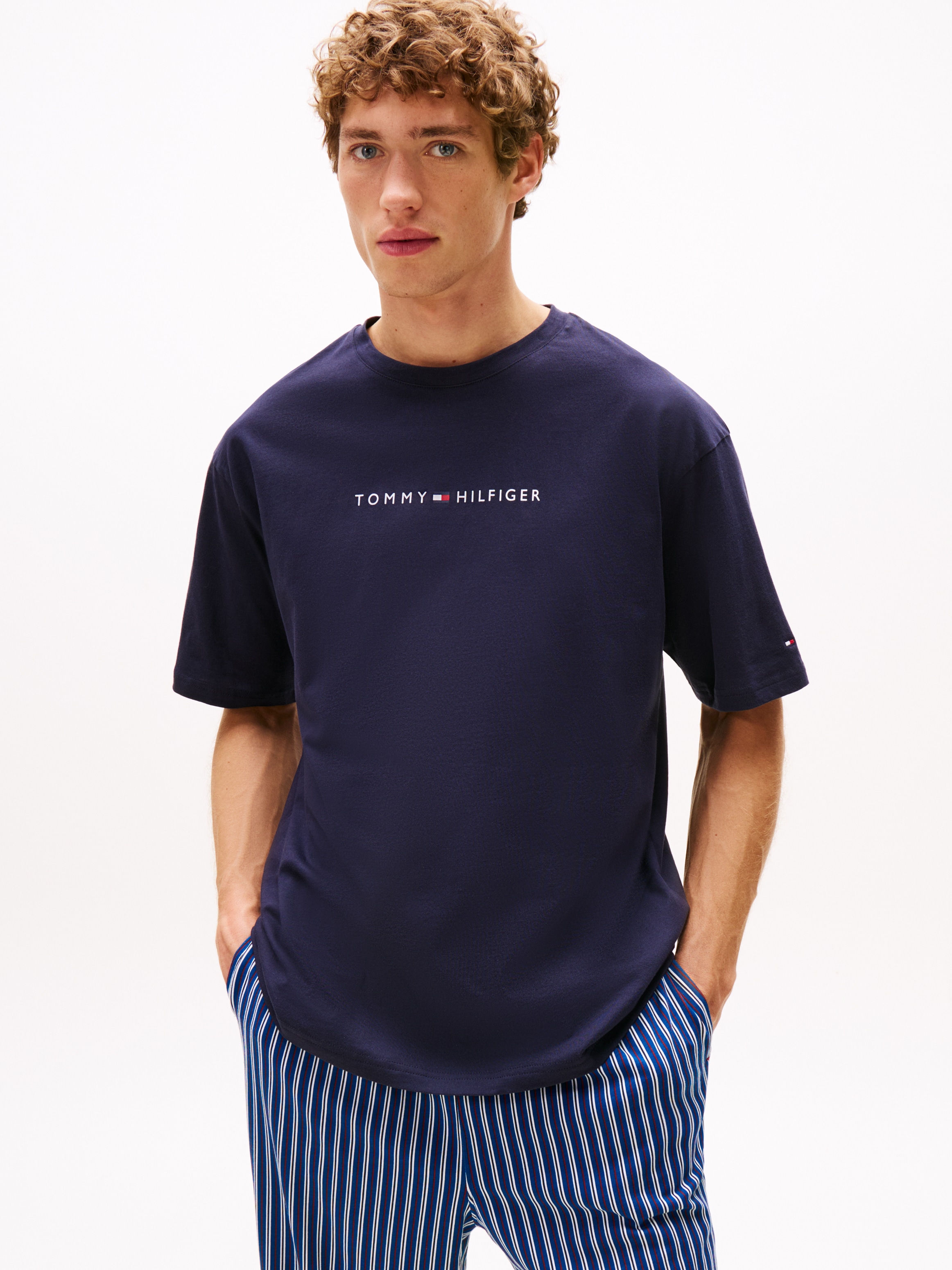 Image of Tommy Hilfiger Underwear T-Shirt "TEE CONT. LOGO" mit Rundhals, normale Passform