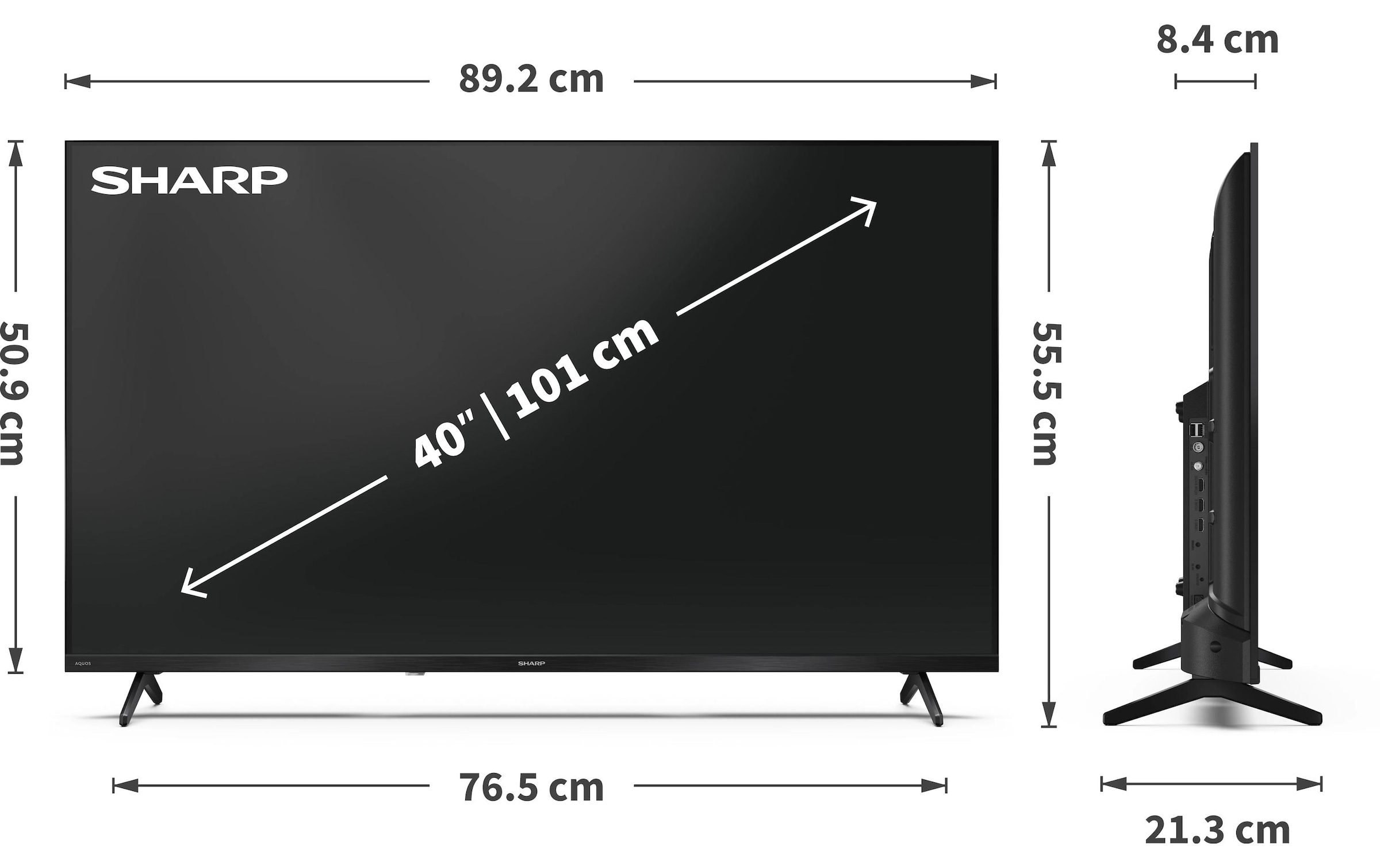 Sharp LCD-LED Fernseher »40HF2365E« 101 cm/40 ″ Full HD
