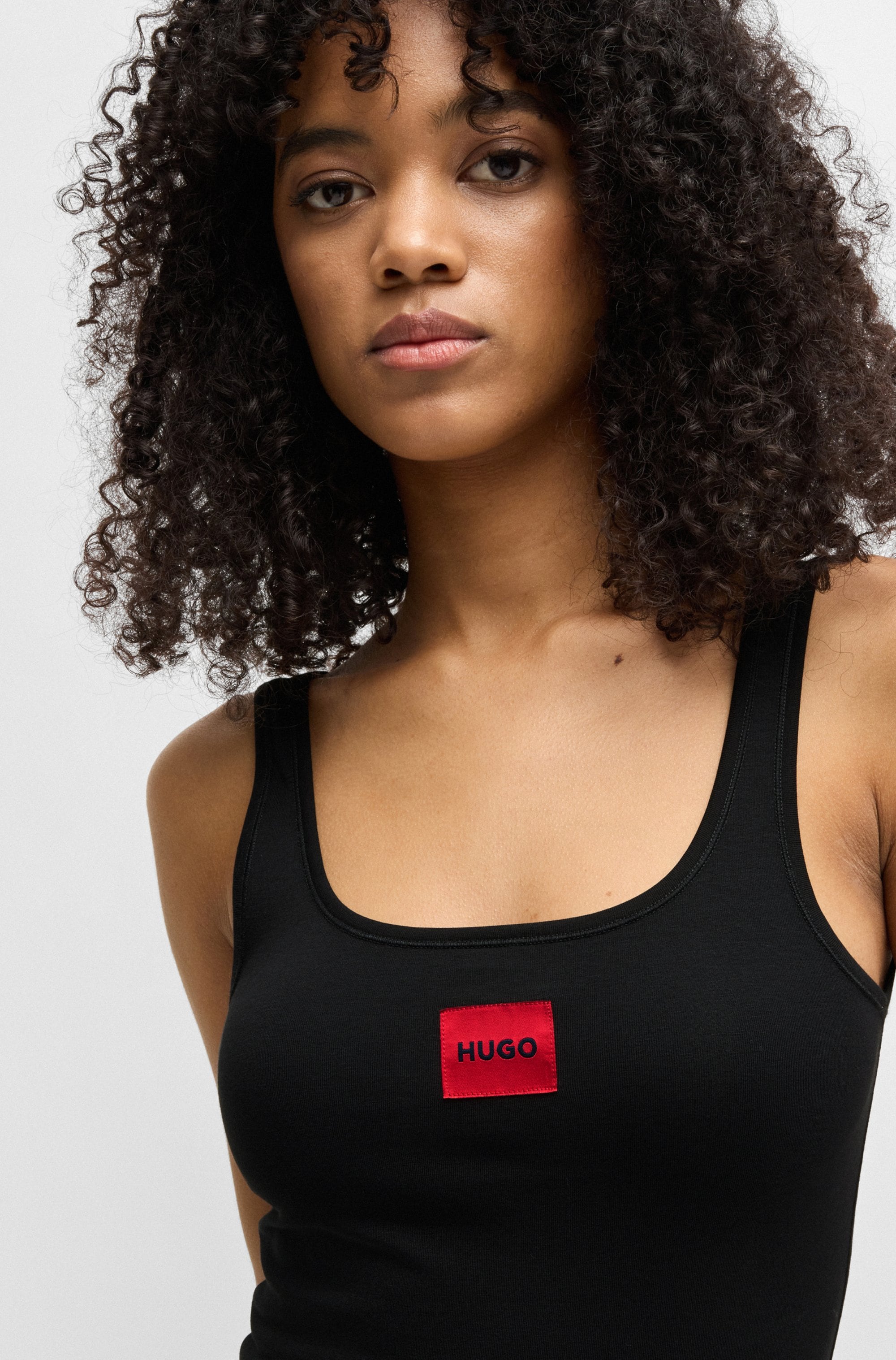 HUGO Underwear Trägertop »VEST RED LABEL«, mit rotem Labelaufnäher