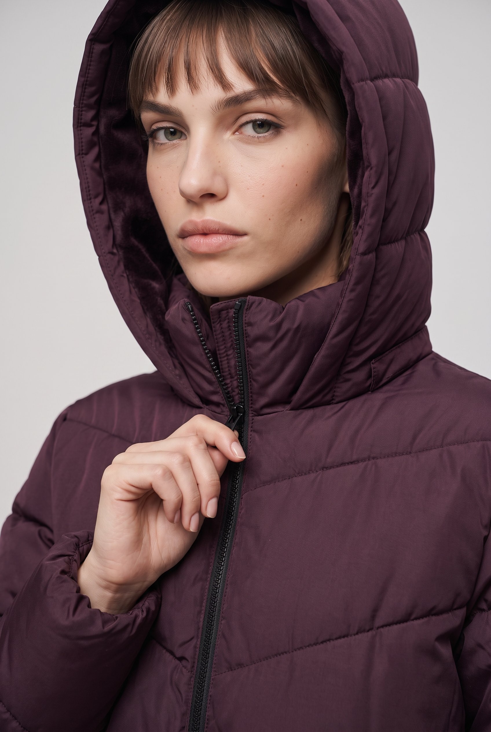 Image of ONLY CARMAKOMA Steppjacke "CARCLAIR SHORT PUFFER OTW" ohne Kapuze Kunstfaser, normal geschnitten