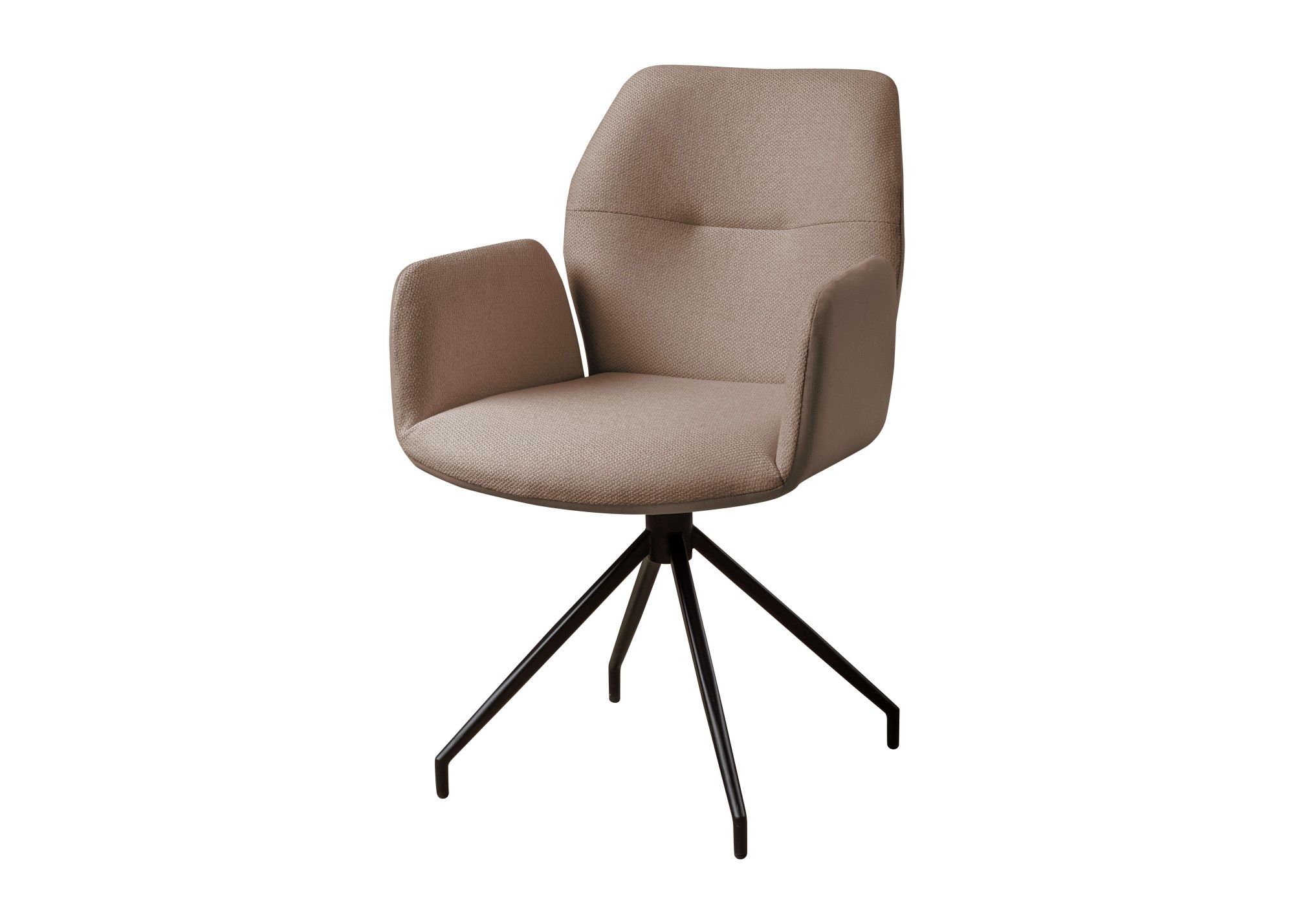 GOODproduct Armlehnstuhl »Bruna Drehstuhl, Polsterstuhl, Esszimmerstuhl, Küchenstuhl, 4-Fussstuhl« () 360° drehbar, mit automatischer Rückstellung, 2-Stoff-Design