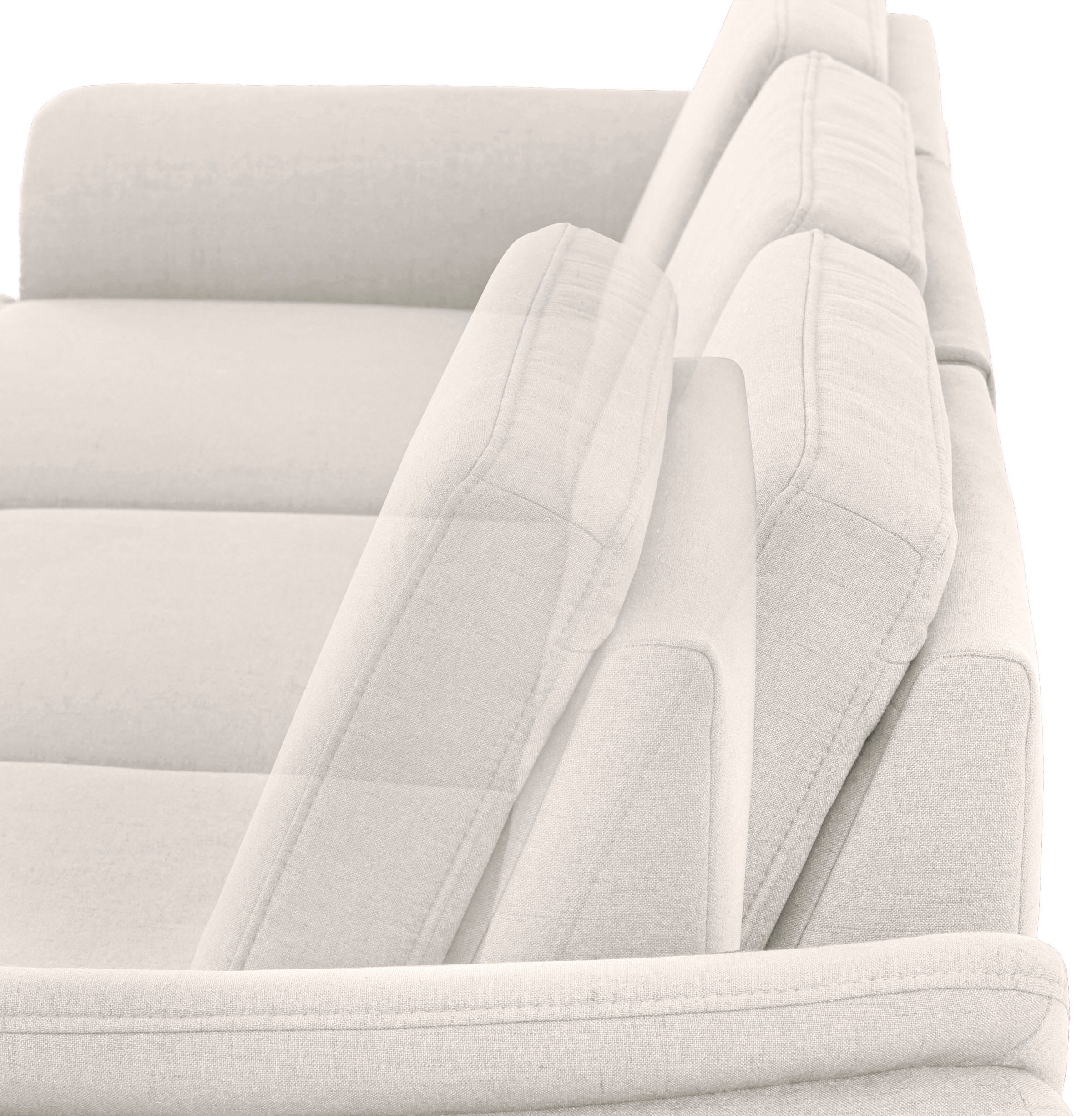 Home affaire Ecksofa »Palace L-Form« incl. Sitztiefenverstellung, wahlweise mit Bettfunktion und Stauraum