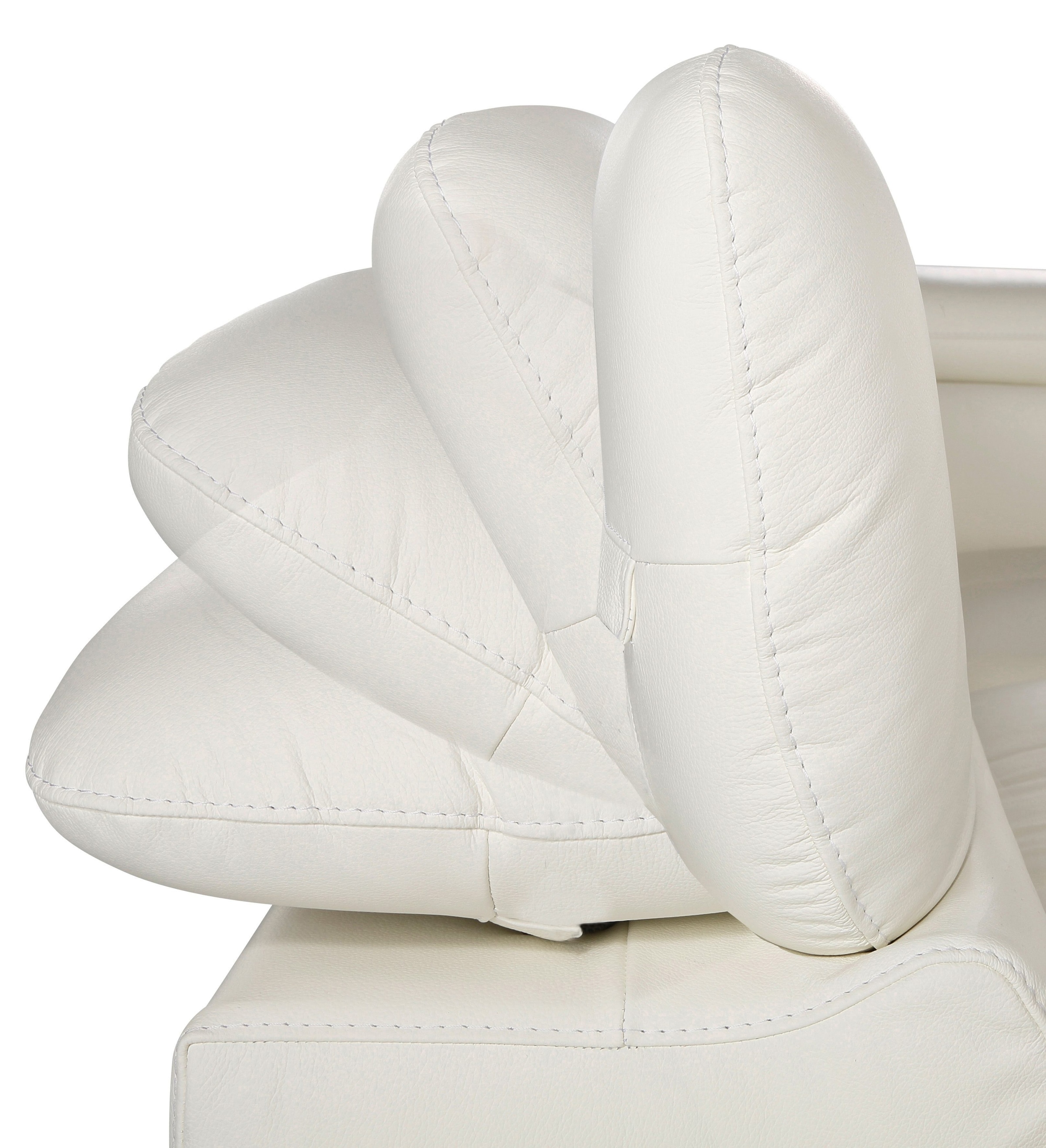 COTTA Polstergarnitur »Chef L-Form« Set,  Set bestehend aus: Ecksofa mit Kopfteilverstellung & Hocker