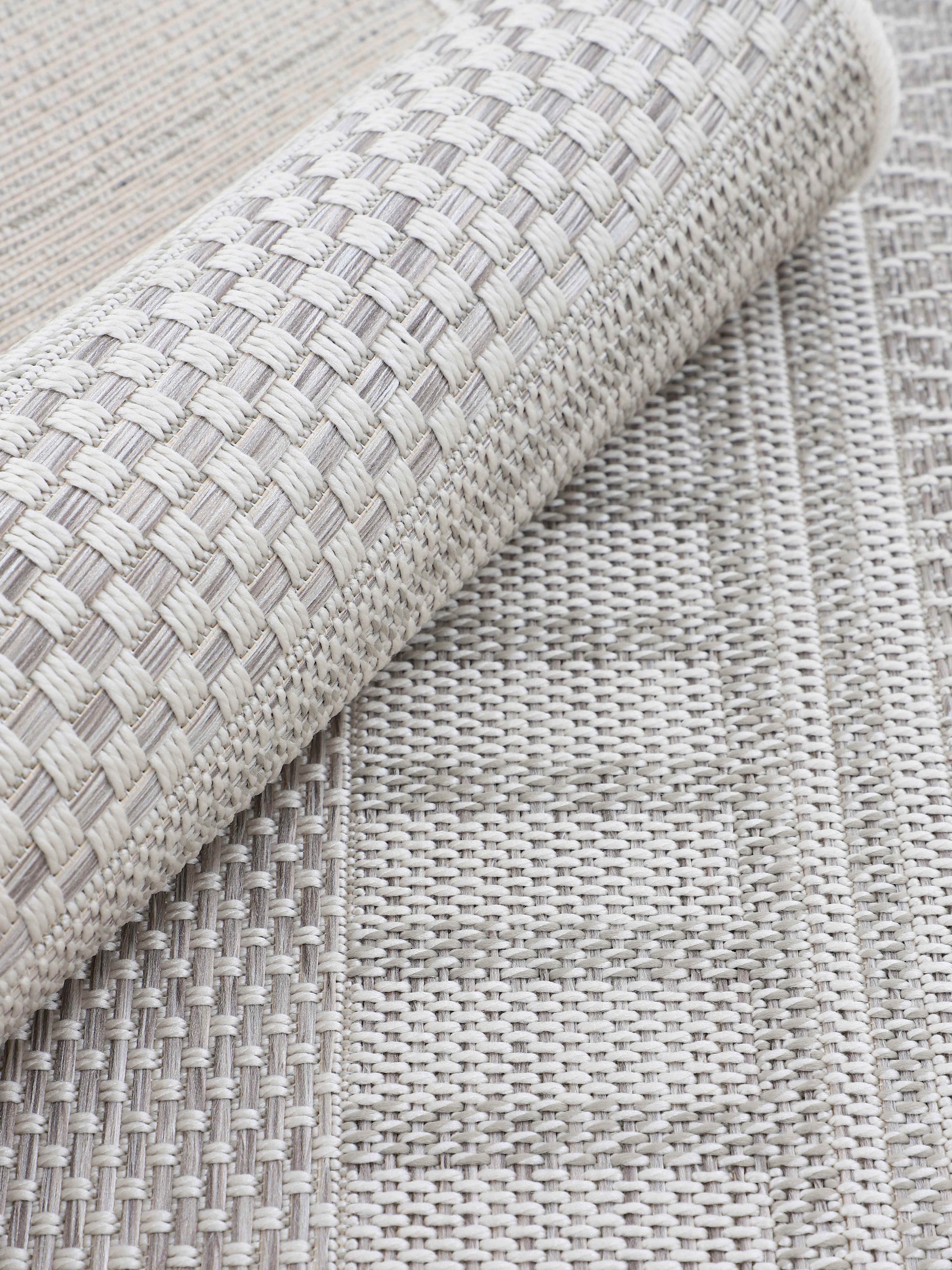 carpetfine Läufer »Boho 100«, rechteckig, 4 mm Höhe, robustes Flachgewebe, Sisal Optik, UV-beständig, Aussenbereich