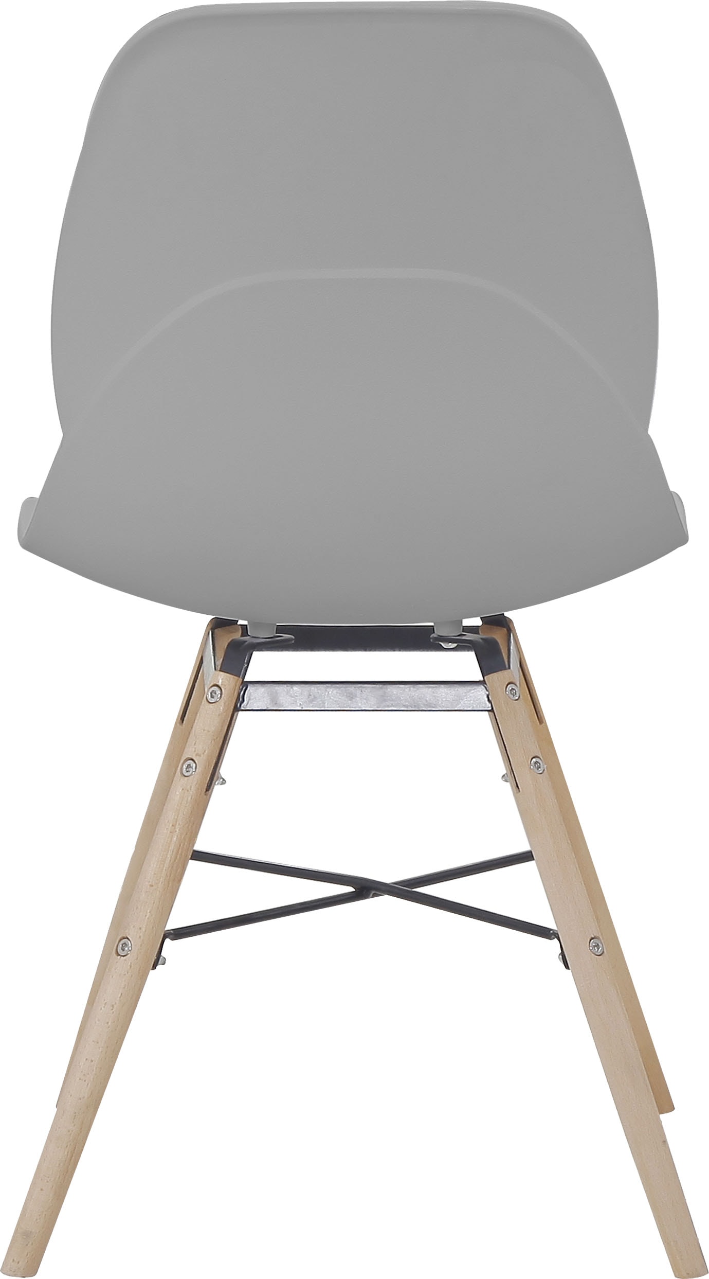 Kayoom 4-Fussstuhl »Stuhl Amy 110 2er-Set, praktisches Set, bequemer Kunststoffstuhl«, (Set), 2 St., pflegeleicht, abwaschbar, in einem Stück spritzgegossene Sitzfläche