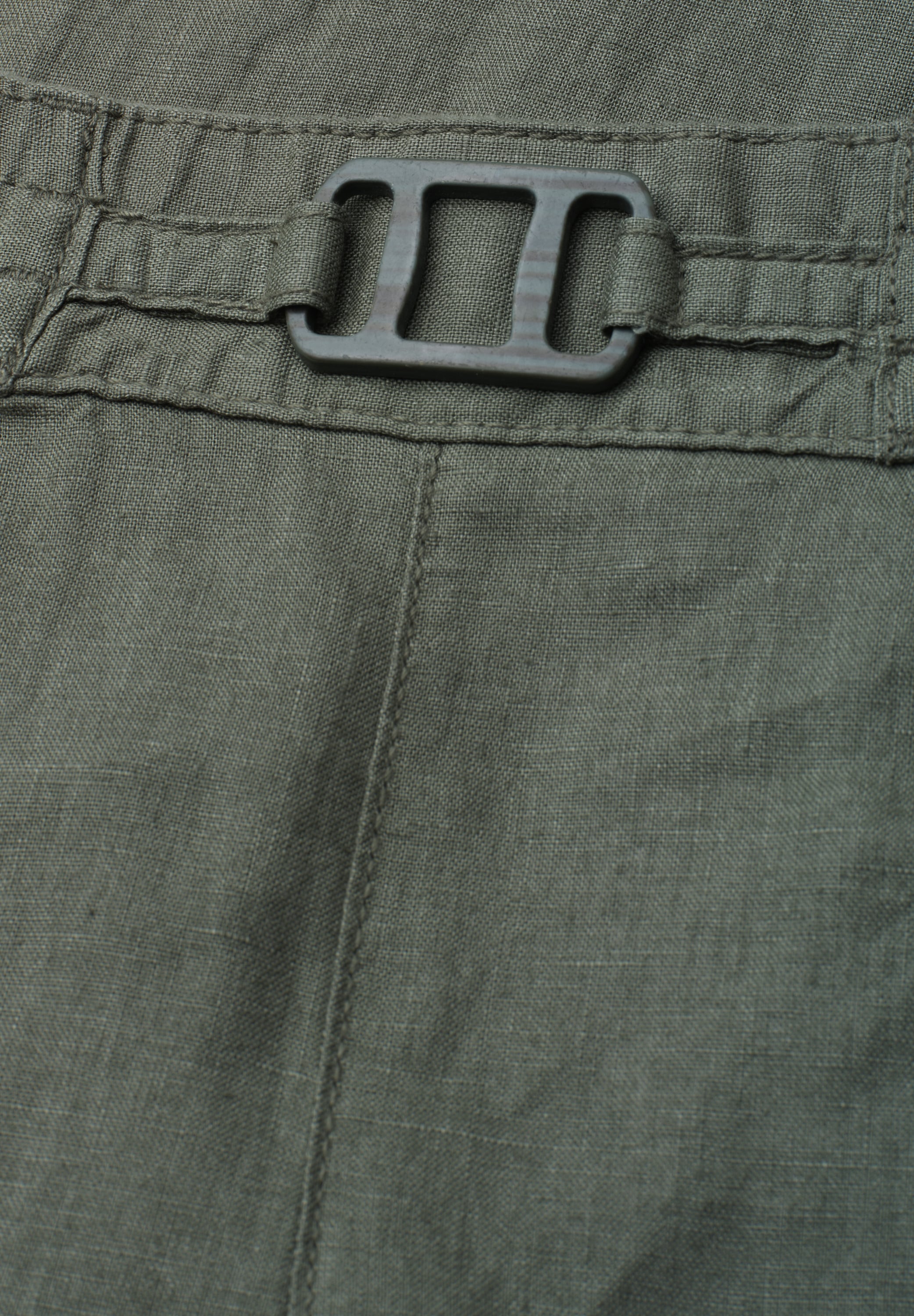 STREET ONE Stoffhose »Style Emee«  Leinenhose mit Schnallendetail